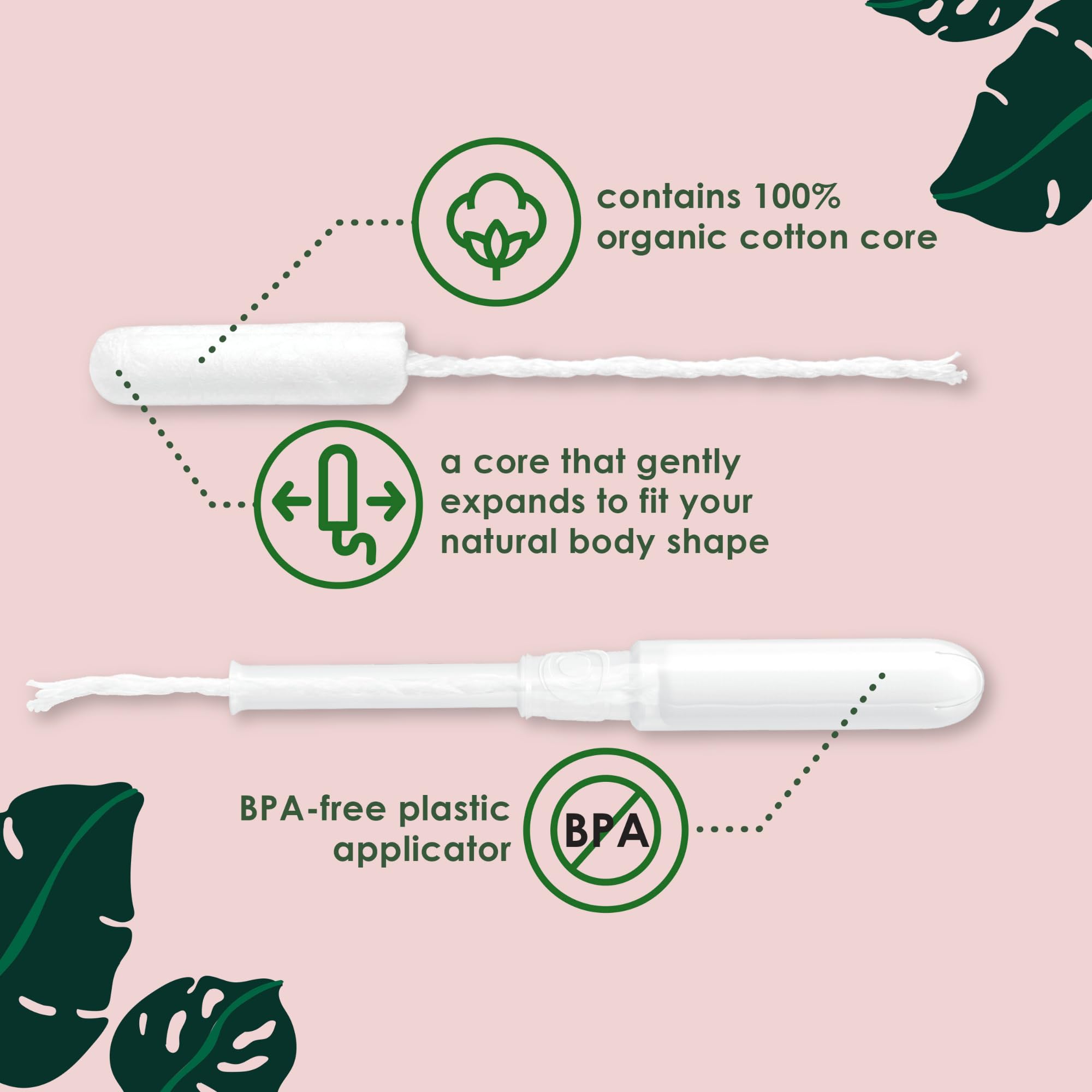 L. Organic Cotton Tampons - Regular 42 Count x 2 Packs (84 Count Total) (Packaging May Vary) L.Au supplements