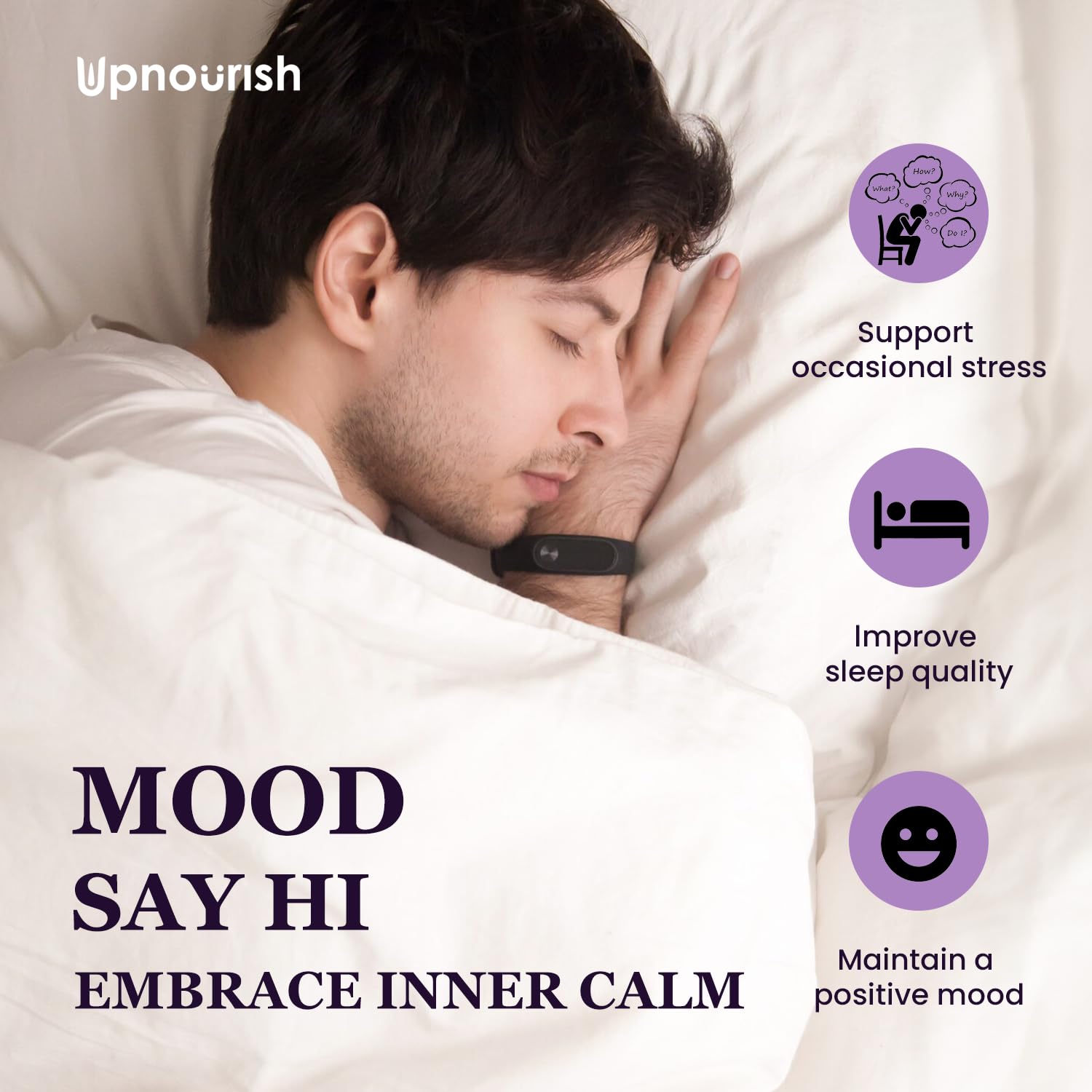 UpNourish Organic Ashwagandha Saffron Supplements with Probiotics - Stress Relief, Mood Enhancer, Calm Happy Pills Support Fatigue Focus Clarity with L-Theanine, Rhodiola, 30 Vegan Capsules UpNourishAu supplements