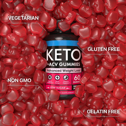 Keto Apple Cider Vinegar Gummies 1000mg - Well-Digested ACV Keto Gummies for Weight Loss BeilancyUS supplements