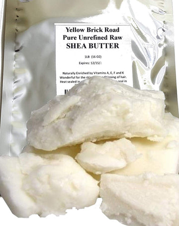 Yellow Brick Road 100% Raw Unrefined Shea Butter-African Grade a Ivory 1 Pound (16oz)…