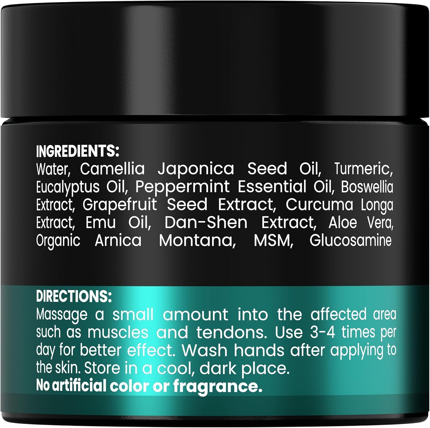 KINPAR Cream - Professional Gel Formula with Natural Turmeric, Arnica, MSM, Glucosamine, Eucalyptus & Emu Oil – Maximum Strength – Formulated in The USA - 4 oz KINPARAu supplements