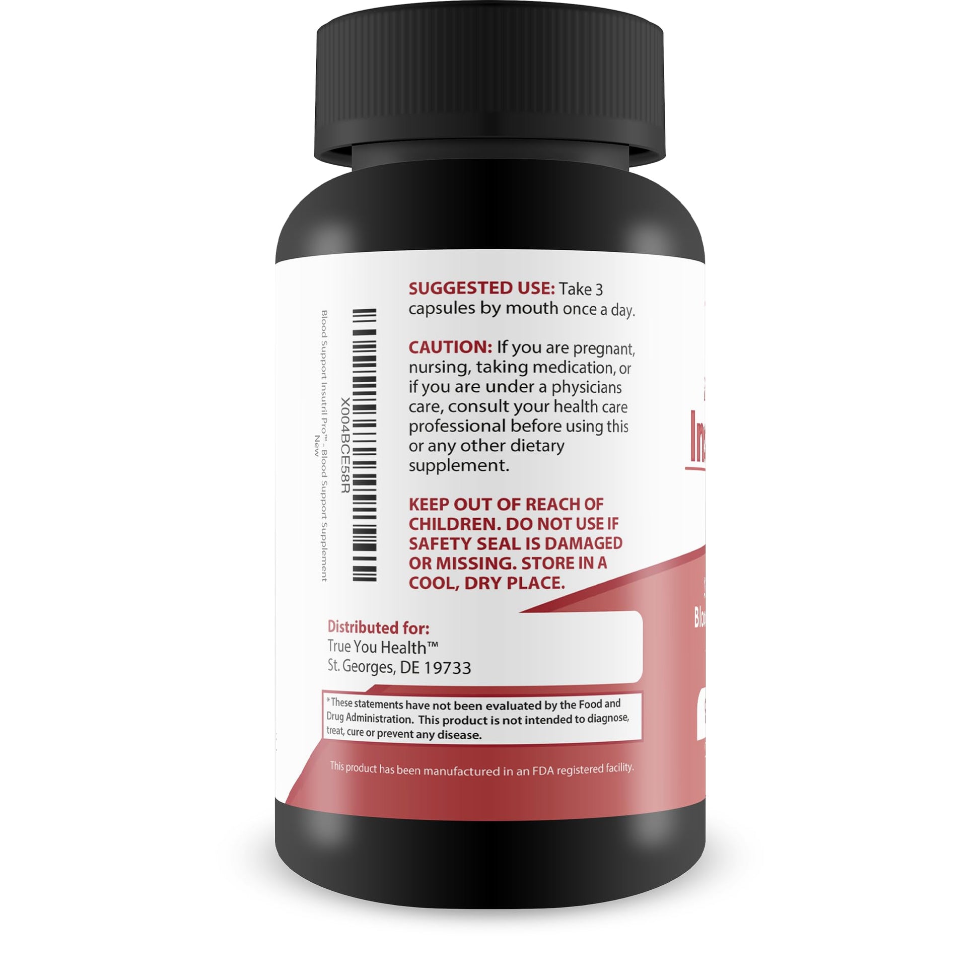 Blood Support Insutril Pro - Our Best Sugar Health & Blood Health Support Supplement - Circulatory Health Support - Blood Balance Blood Boost Blood Circulation Supplements - Health Blood Balance Pills True You HealthAu supplements