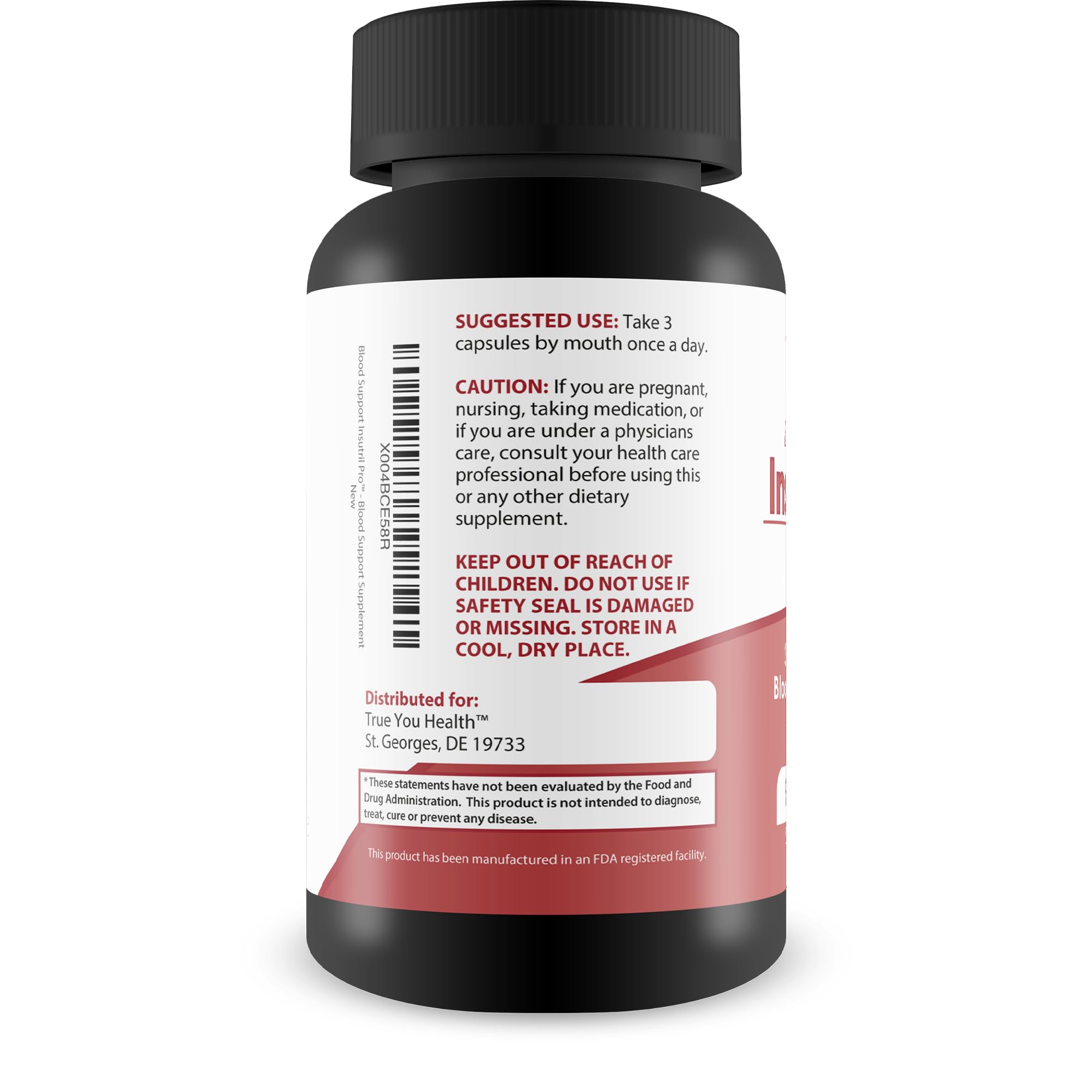 Blood Support Insutril Pro - Our Best Sugar Health & Blood Health Support Supplement - Circulatory Health Support - Blood Balance Blood Boost Blood Circulation Supplements - Health Blood Balance Pills True You HealthAu supplements