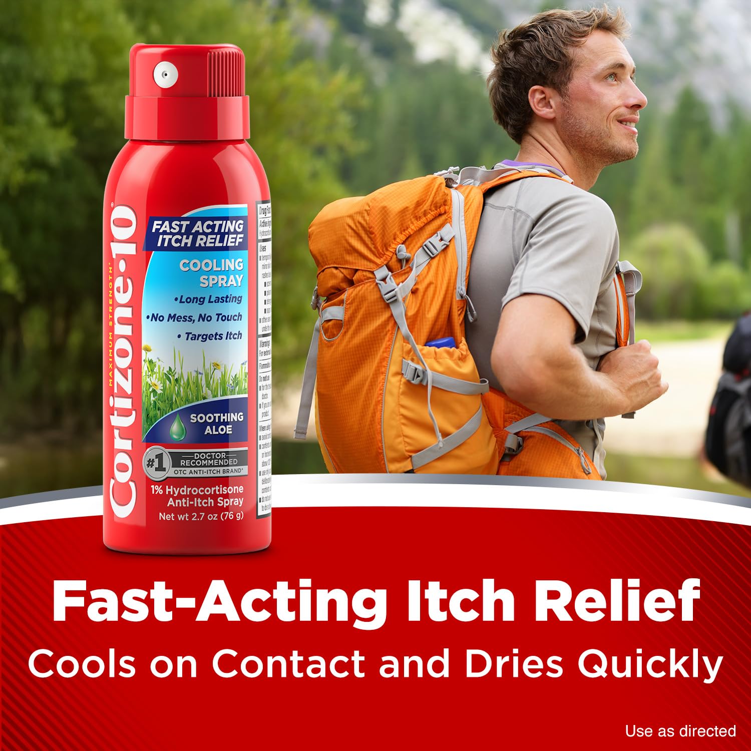 Cortizone 10 Maximum Strength Soothing Aloe Itch Relief Cooling Spray, 1% Hydrocortisone, Fast-Acting, Anti-Itch Spray for Bug Bites, Rash, Eczema, Psoriasis, Poison Ivy, Oak, Sumac, 2.7 oz Cortizone 10Au supplements