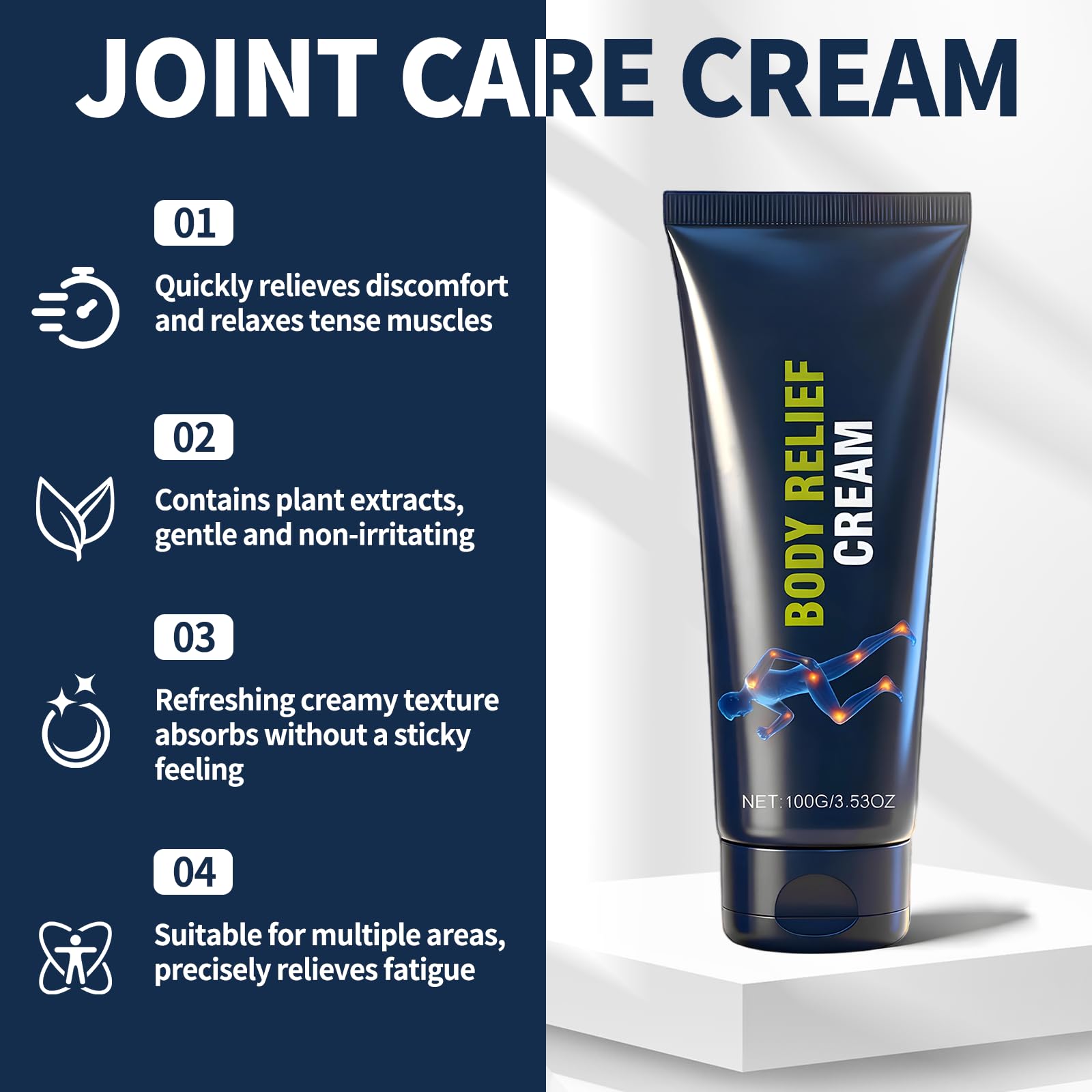 Kubot 2PCS Neuropathy Relief Cream | Contains Capsaicin, Arnica, Menthol and Glucosamine, Suitable for Feet, Hands, Legs, Muscles, Joints, and Waist, Fast Absorption, Mild & All Natural KubotAu supplements