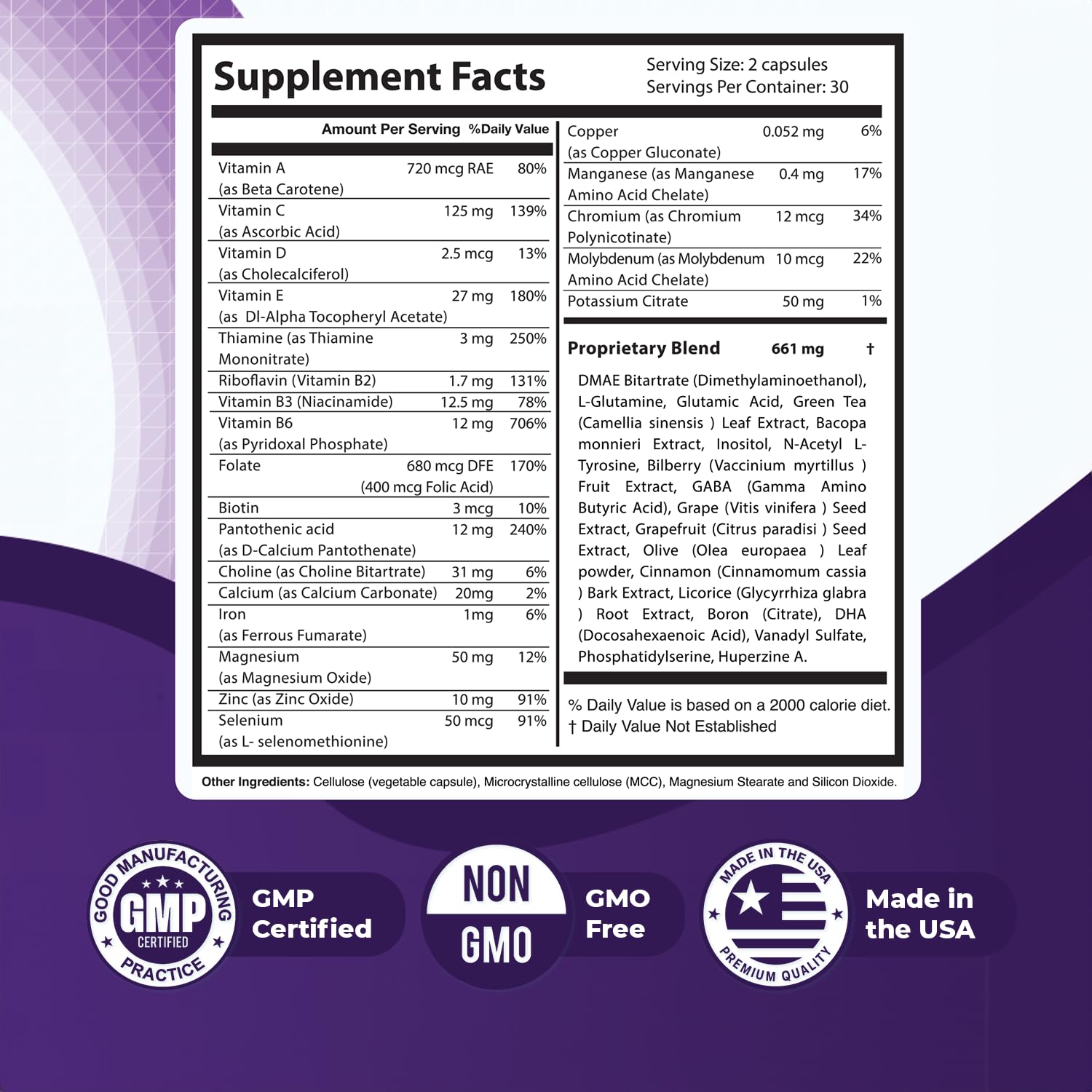 Memopezil – Daily Supplement with Vitamins A,B, C,D,E, Minerals & Botanical Extracts – Clean, Stimulant-Free Formula – GMP-Certified, Non-GMO, Made in USA - 60 Capsules, 30 Servings, 1 Month Supply Nature’s NutriWaveAu supplements