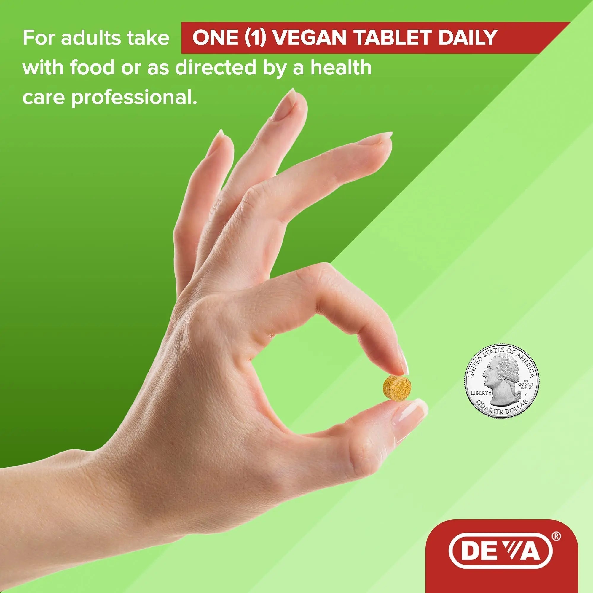 DEVA Vegan Iron-Free Multivitamin & Mineral Supplement, Vitamin C, D2, E & B-Complex, Biotin, 90 Tiny Tablets DEVAAu supplements