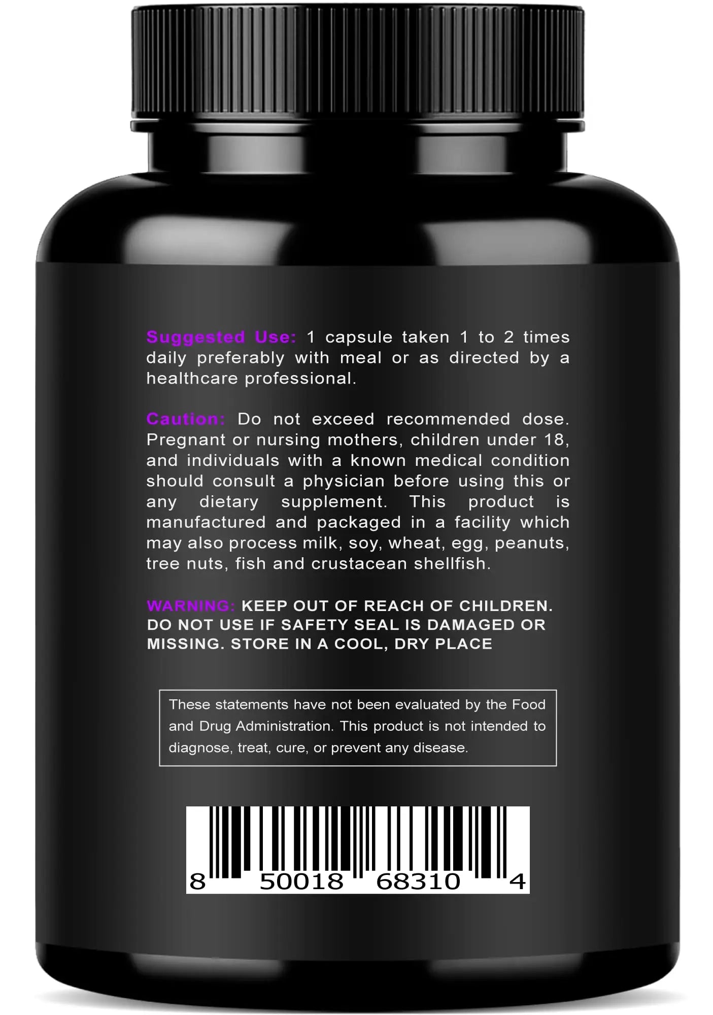 Magnesium Citrate & Oxide 500mg Complex Supplement - High Absorption Maximum Strength - Helps Support Bone Density and Strength, Muscles, Energy and Sleep - 120 Vegan Capsules NURTURLYnz supplements