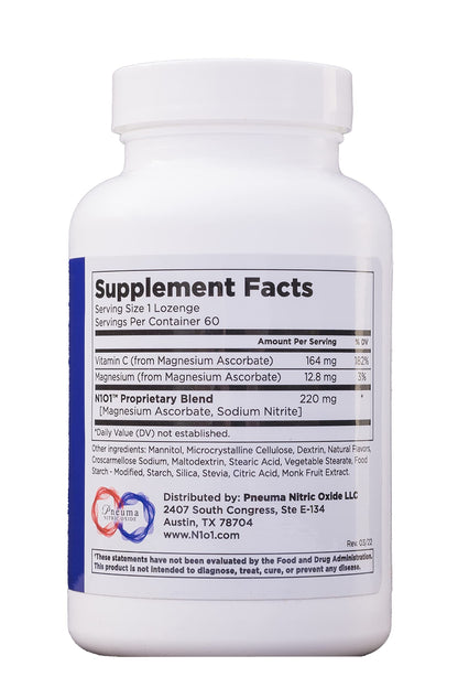 N1O1 Nitric Oxide Lozenges for Heart Health Support - Dietary Supplement N1 O1 NITRIC OXIDE ACTIVATING SERUMUS supplements