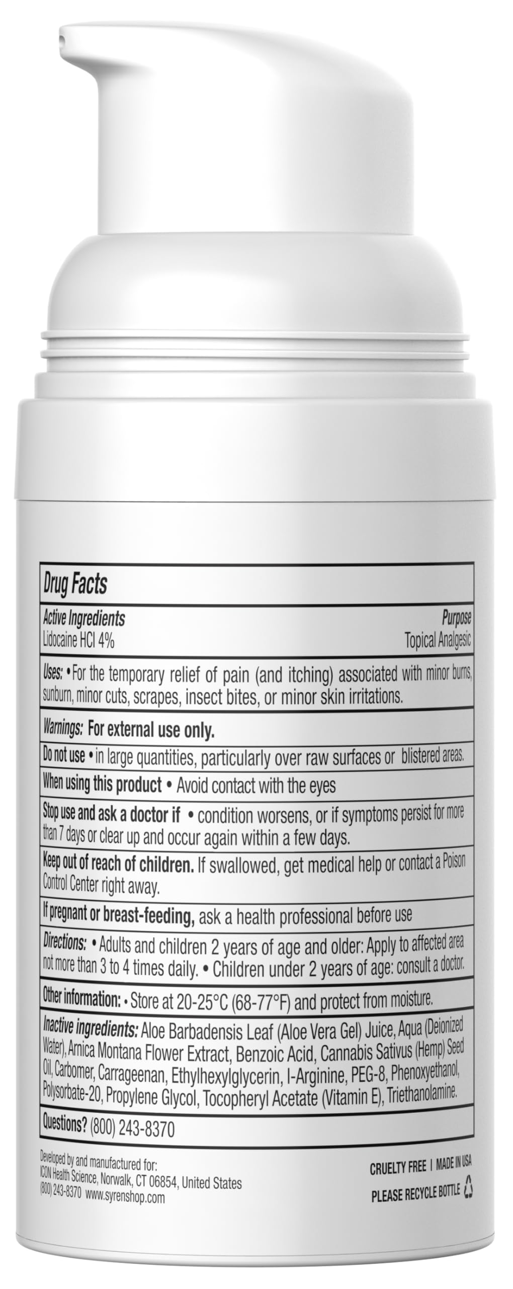 Syren Intimate Relief - Intimate Pain Relieving Gel - Relieves Vulva Pain, Throbbing, Spasms SYRENAu supplements
