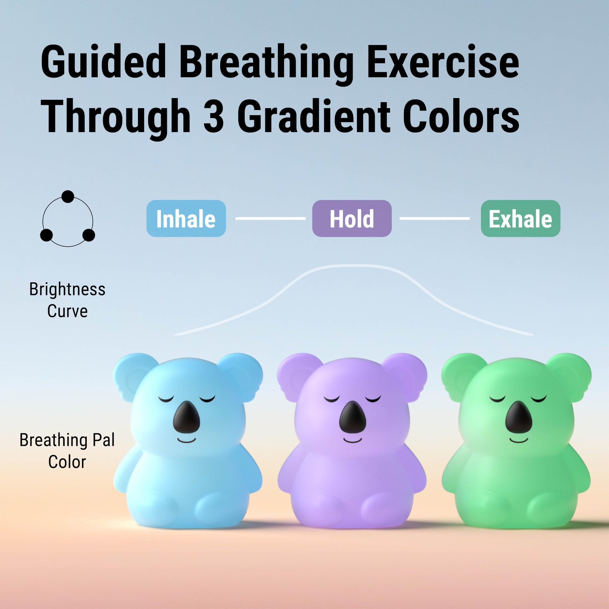 Breathing Pal 'Kyle'- Squishy Mindfulness Visual Breathing Guide, 3 Breathing Modes InnoCityAu supplements