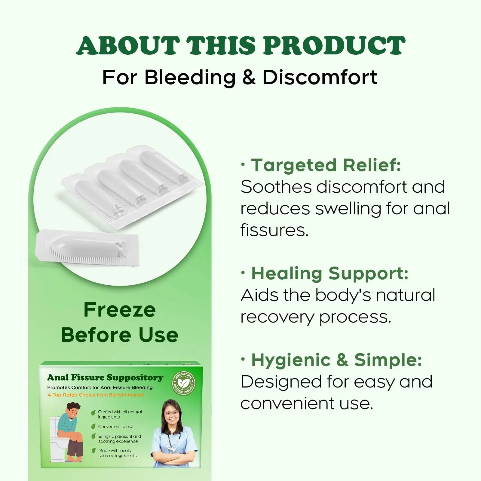 Peralpow Anal Fissure Suppositories | Expert-Formulation for Rectal Bleeding Associated with Hemorrhoids, Anus Fissures, Diarrhea & Constipation | Curcuminoids & Turmeric Extract | 16 Inserts PeralpowAu supplements