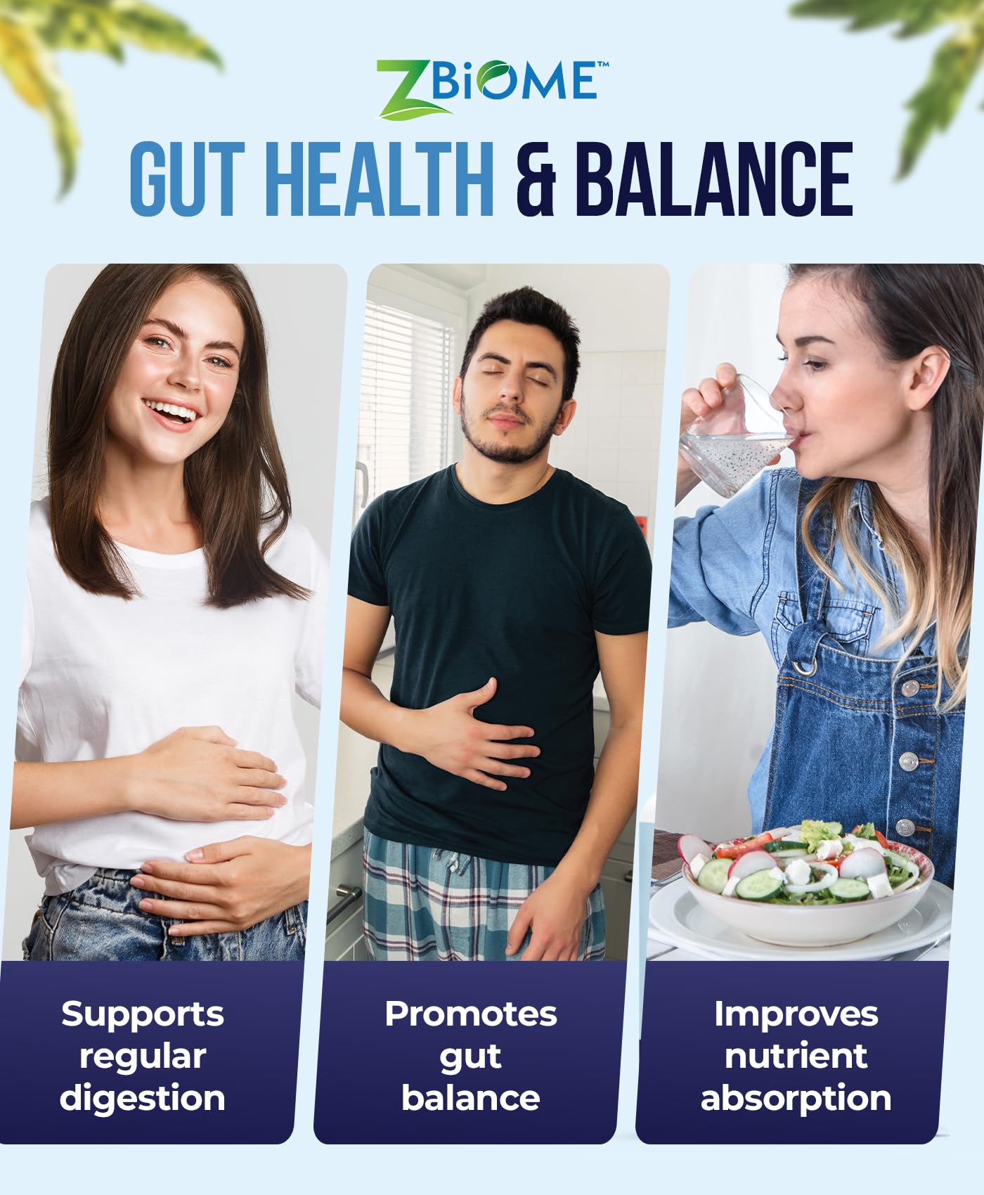 Prebiotics and Probiotics for Men & Women – 60 Billion CFU with 10 Strains – Pre and Probiotics with Acidophilus for Immune, Gut Health, Digestive Support, Constipation,Diarrhea, Gas & Bloating -30ct ZBIOMEAu supplements