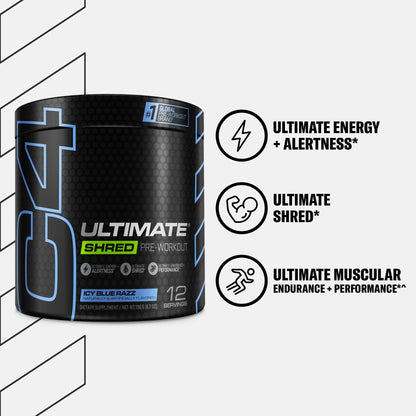 Cellucor C4 Ultimate Shred Pre Workout Powder, Fat Burner for Men & Women, Metabolism CellucorUS supplements