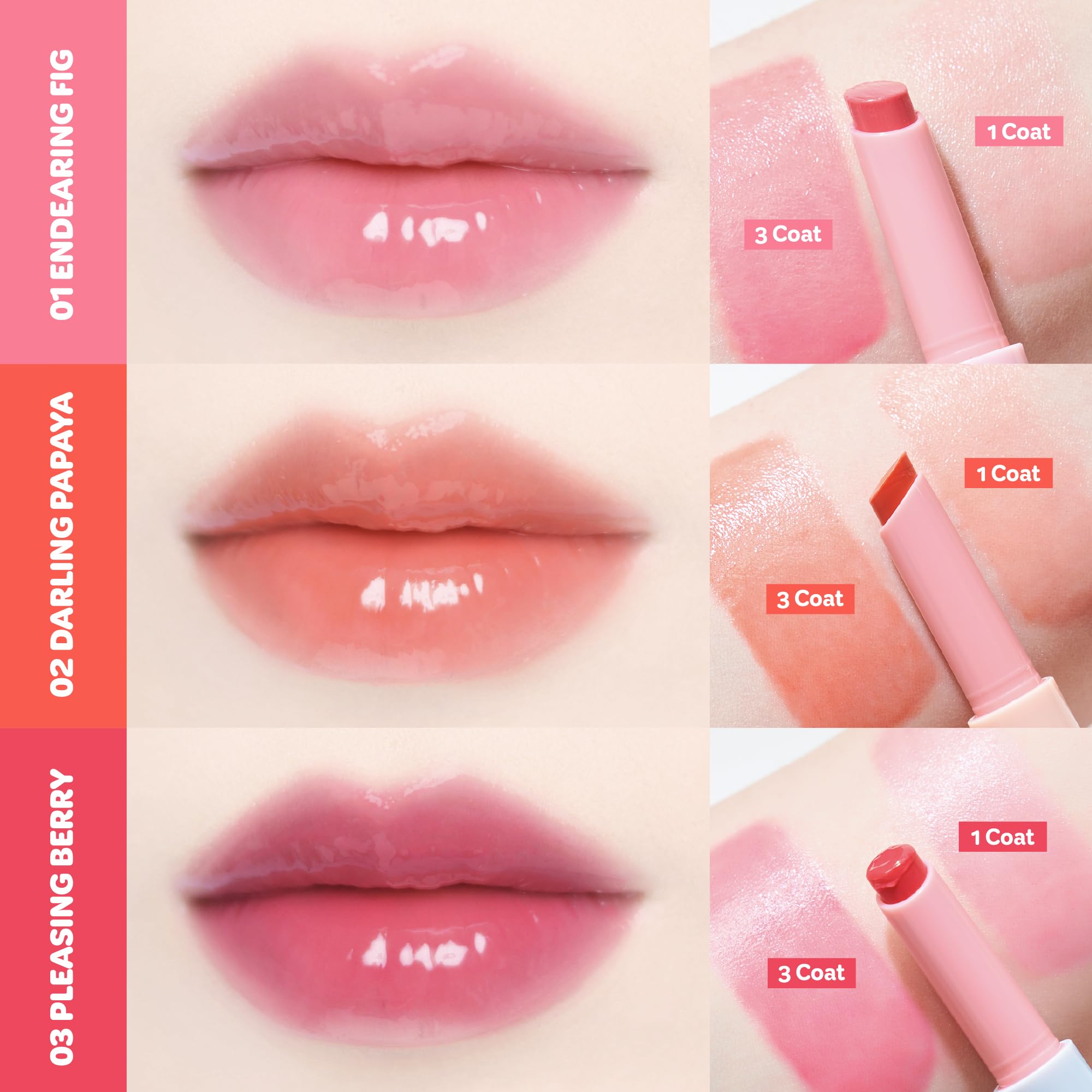 COLORGRAM Fruity Glass Stick 02 DARLING PAPAYA | Long-Lasting Juicy Lip Tint with Radiant, Glossy Finish | Melting Syrupy Texture for Vibrant, Hydrated Lips | Non-Sticky Shine COLORGRAMAu supplements