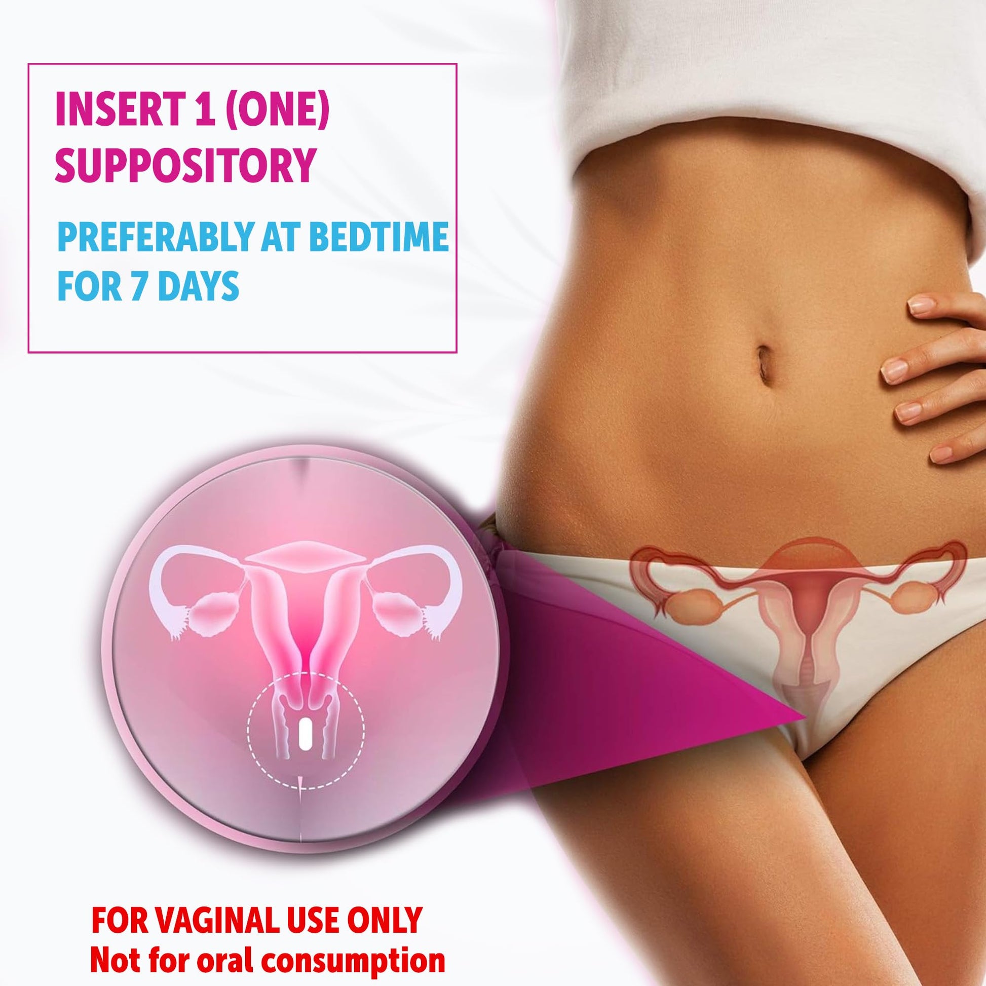 HealthFare Feminiva Boric Acid Vaginal Suppositories - 30 Count, 600mg, Intimate Health Support - 100% HealthfareAu supplements