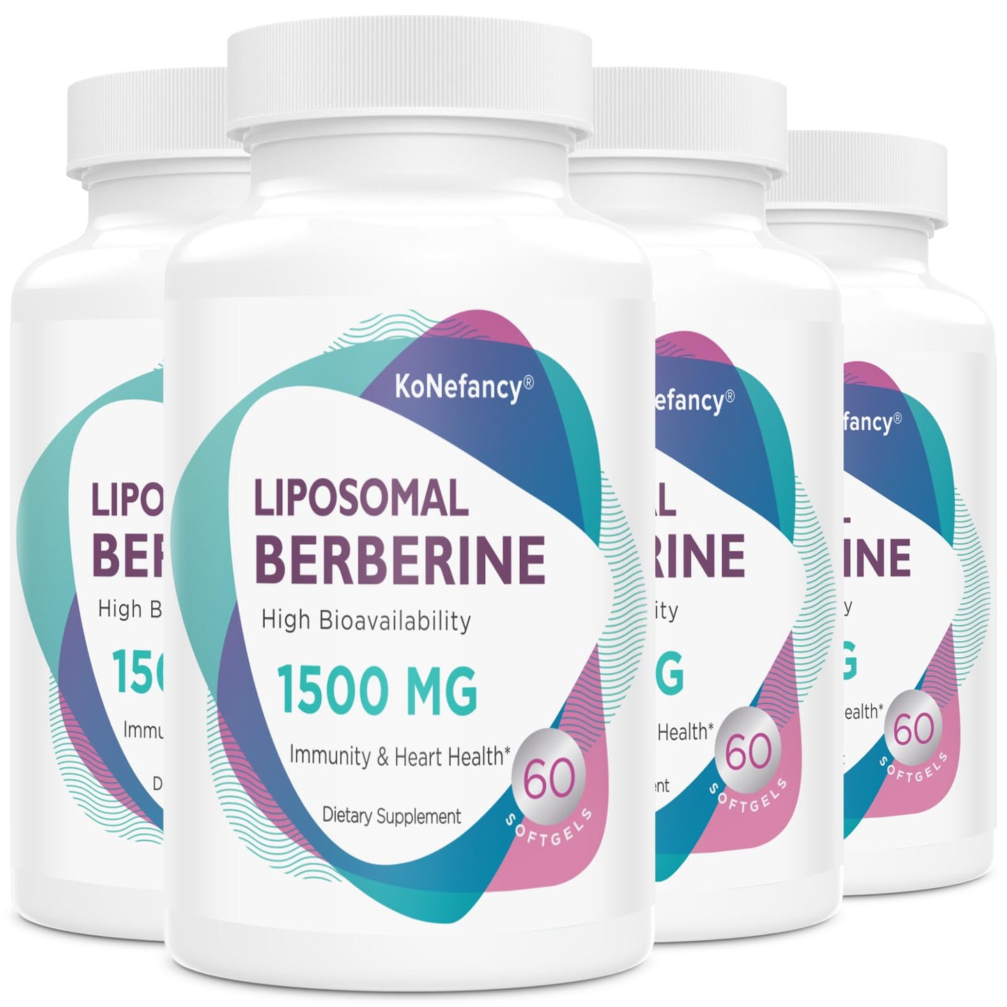 Liposomal Berberine Supplement 1500mg - High Bioavailability Berberine HCL Capsules KoNefancyUS supplements