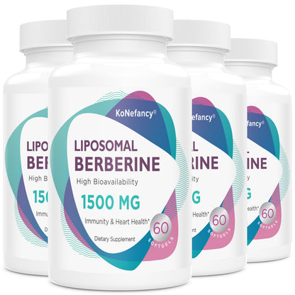 Liposomal Berberine Supplement 1500mg - High Bioavailability Berberine HCL Capsules KoNefancyUS supplements
