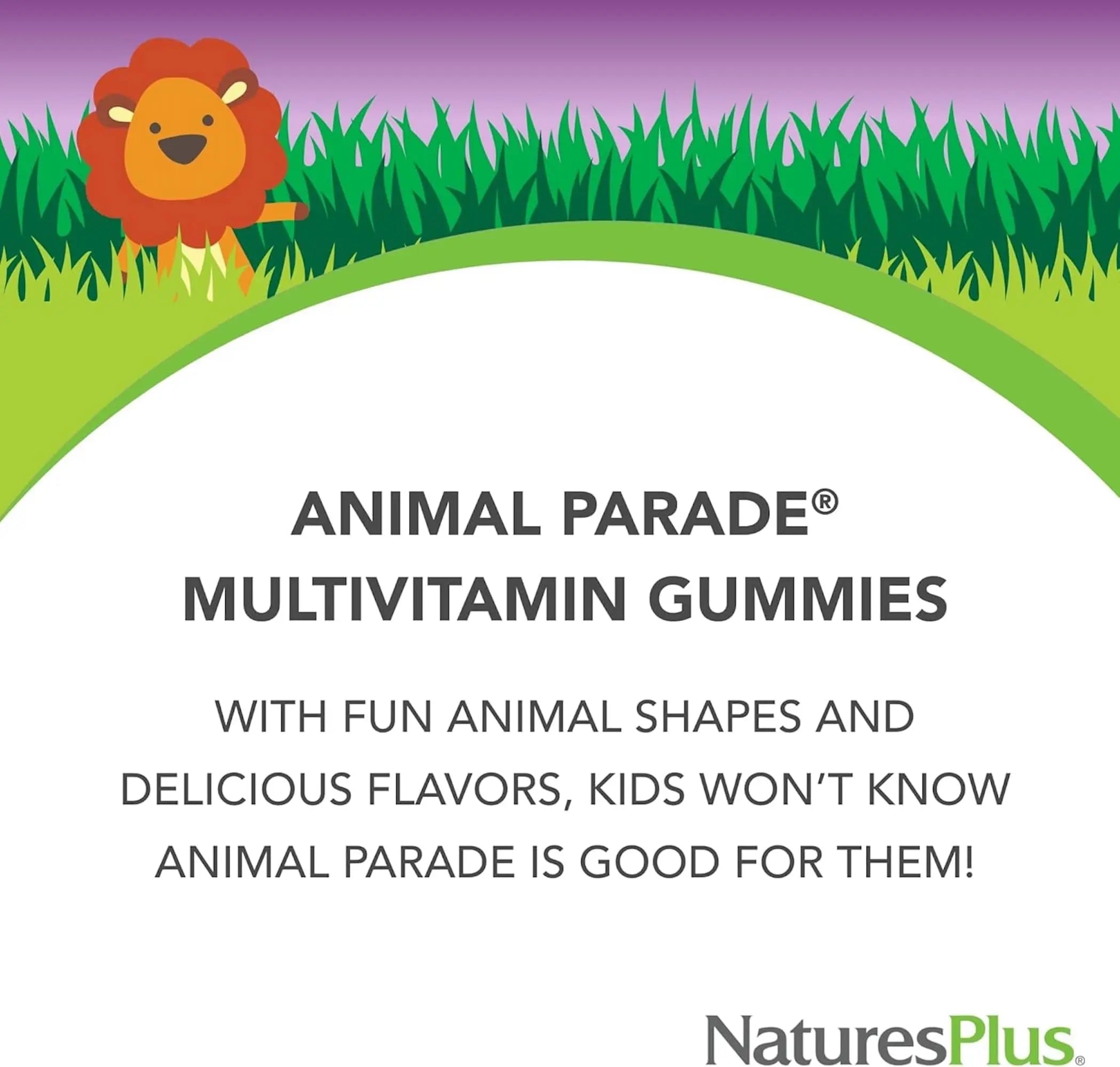 NaturesPlus Animal Parade Multivitamin Children's Gummies - 90 Count - Assorted Cherry, Grape & Orange Flavors NaturesPlusAu supplements