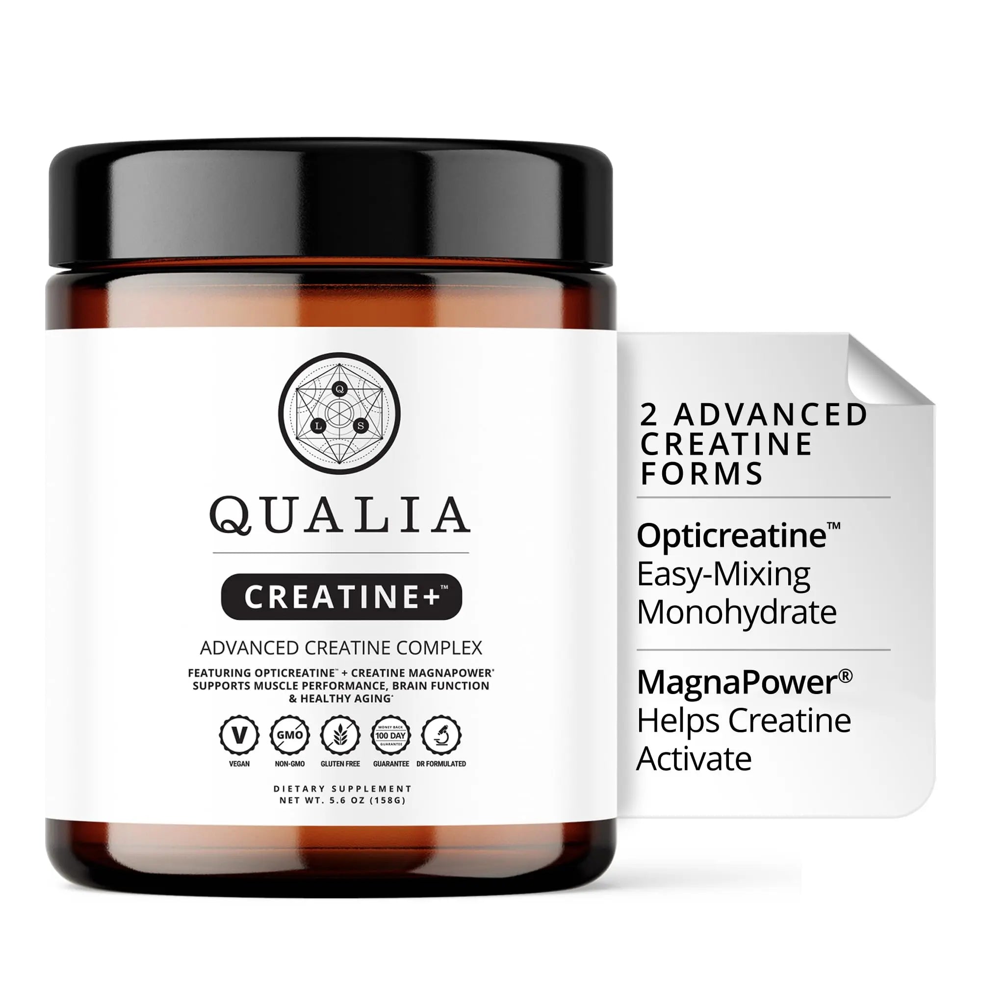 Qualia Creatine | Advanced Creatine Complex | 2 Sources + Magnesium | Optimized Absorption | Muscle Performance, Brain Function, & Healthy Aging (30 Servings) QUALIA LIFE SCIENCESAu supplements