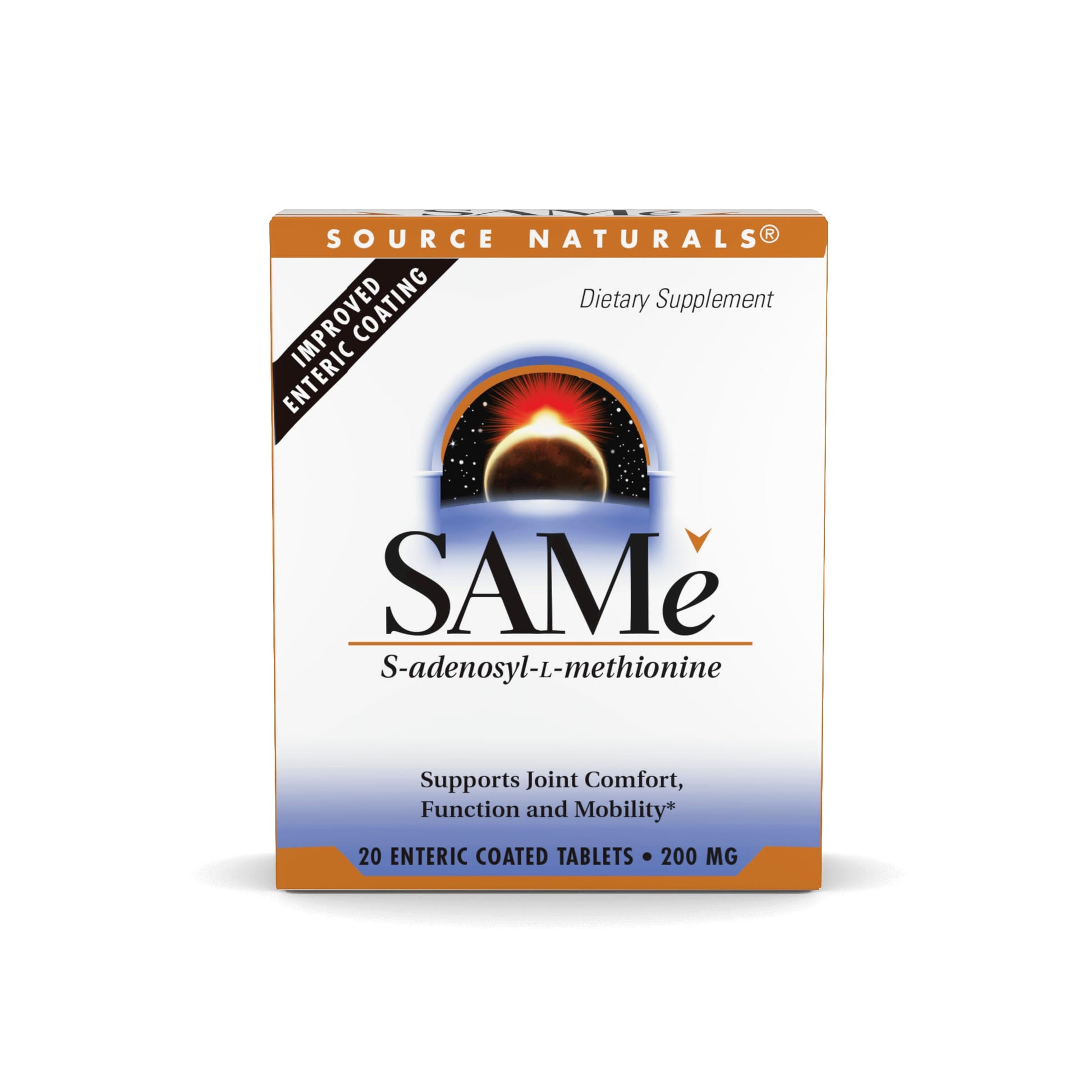 Source Naturals Same, Supports Joint Comfort, 400mg per Serving - 20 Enteric Coated Tablets Source NaturalsAu supplements