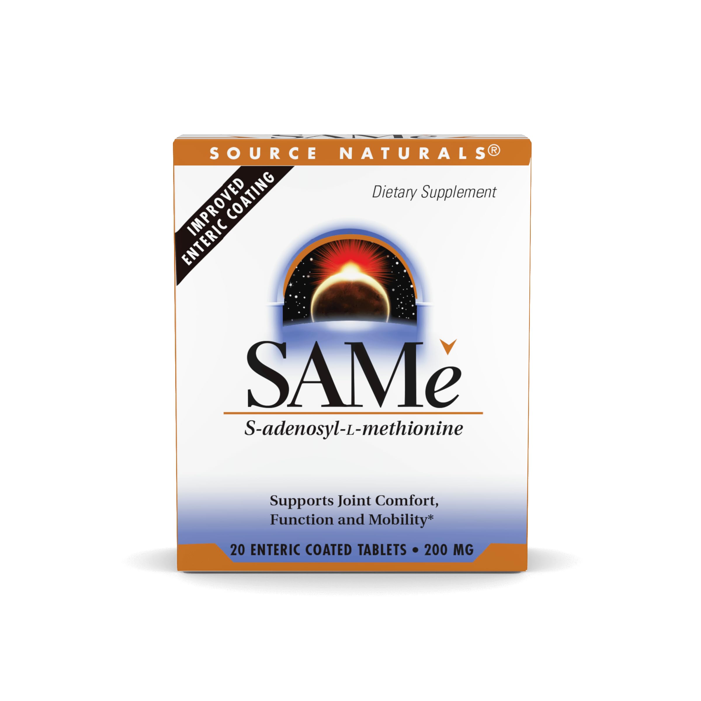 Source Naturals Same, Supports Joint Comfort, 400mg per Serving - 20 Enteric Coated Tablets Source NaturalsAu supplements