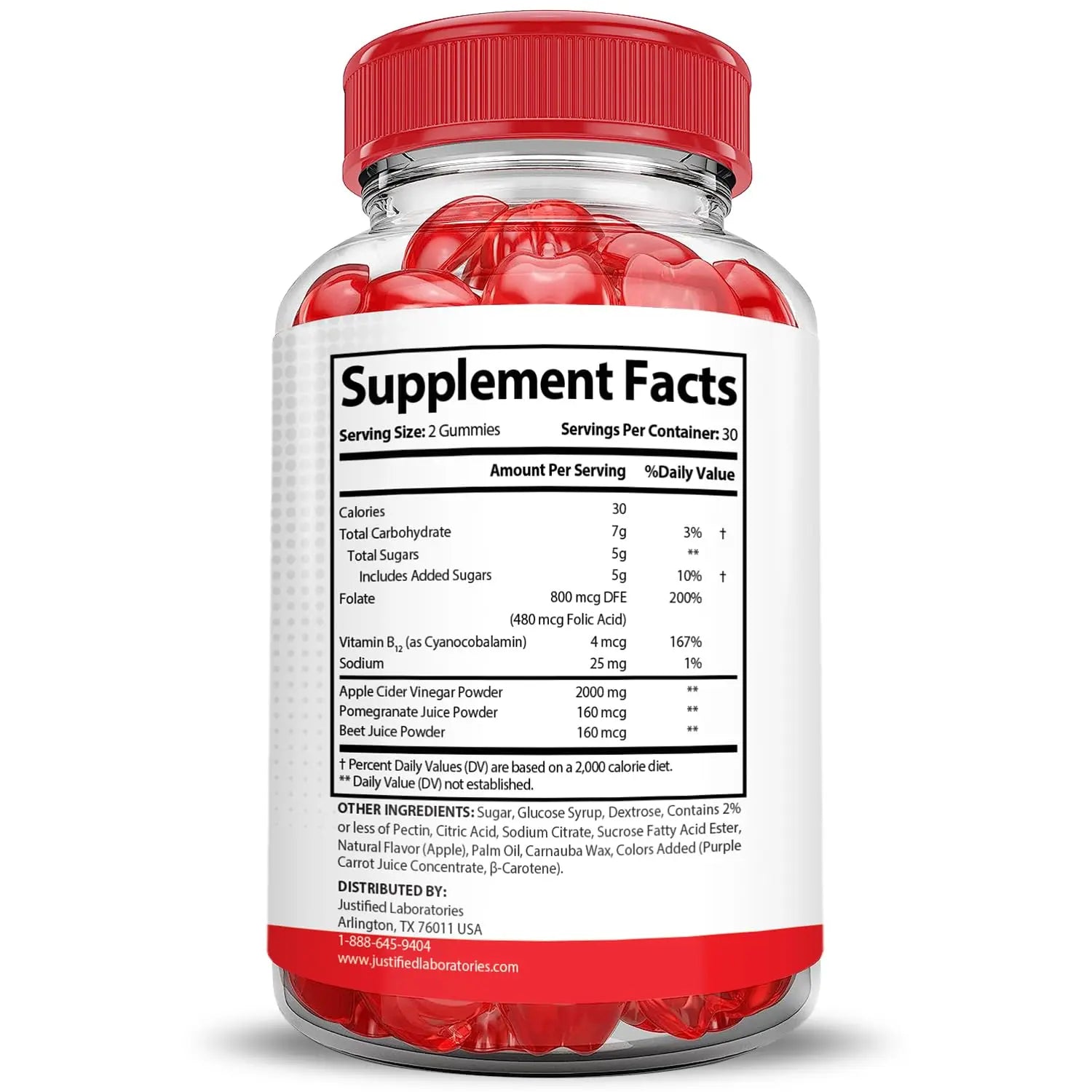 Justified Laboratories (5 Pack) Vital Pump XL Extreme 2000MG Performance Gummies Vital PumpXL Advanced Formula Formulated with Beet Juice ACV Pomegranate Powder B12 Vegan Non GMO 300 Gummys Justified Laboratoriesnz supplements