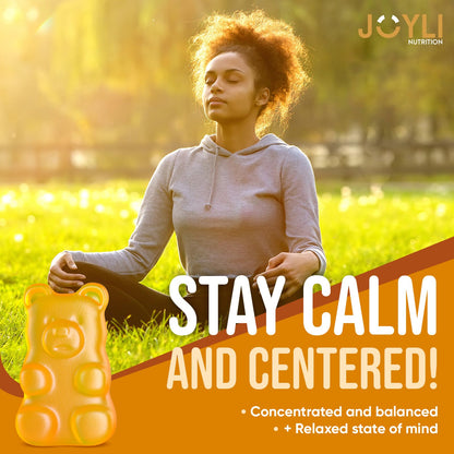 Joyli L Tyrosine Gummies 1000MG - L-Tyrosine Supplement for Kids & Adults - Calm & Focus Gummies for Brain, Memory, Mood, and Energy - 500mg L- Tyrosine Powder per Gummy - Vegan, Gluten-Free JOYLI NutritionUS supplements
