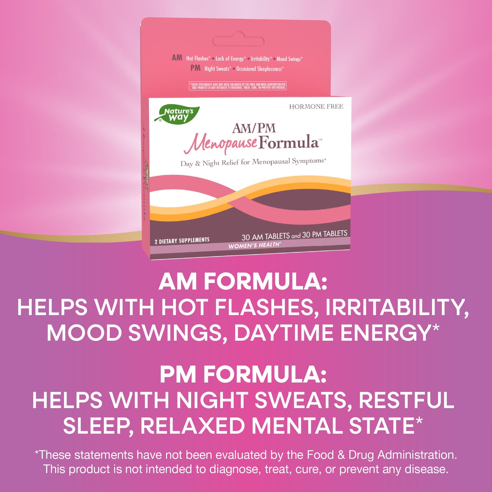 Nature's Way AM/ PM Menopause and Hot Flash Relief*, Hormone-Free Formulas Including Nature's WayAu supplements