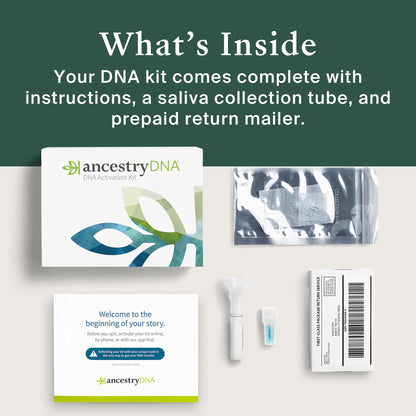 AncestryDNA Genetic Test Kit: Personalized Genetic Results, DNA Ethnicity Test, Origins AncestryDNAUS supplements