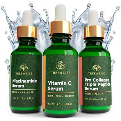 Tree of Life COMPLETE HYDRATION SERUM TRIO with Vitamin C Serum Tree of Life BeautyUS supplements