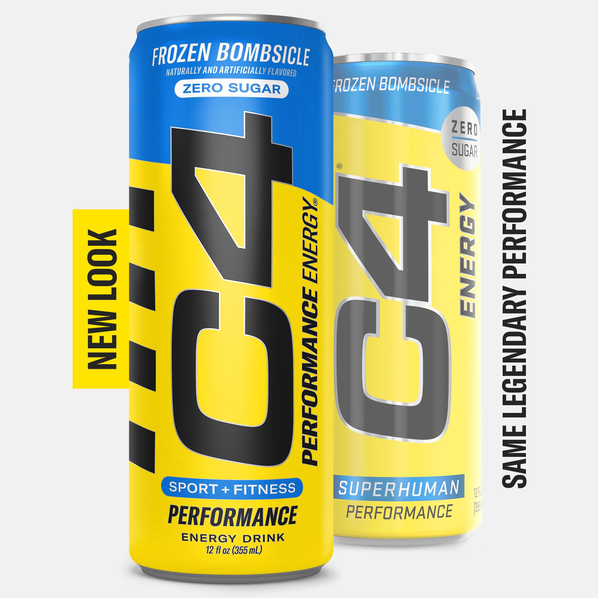 C4 Energy Drink 12oz (Pack of 24) - Frozen Bombsicle - Sugar Free Pre Workout Performance CellucorAu supplements