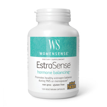 Natural Factors WomenSense EstroSense - Daily Hormonal Balance Support Supplement - Supports Healthy Menstration & Menopause - Non-GMO Natural Supplement - 120 Vegetarian Capsules (60 Servings) Natural FactorsAu supplements