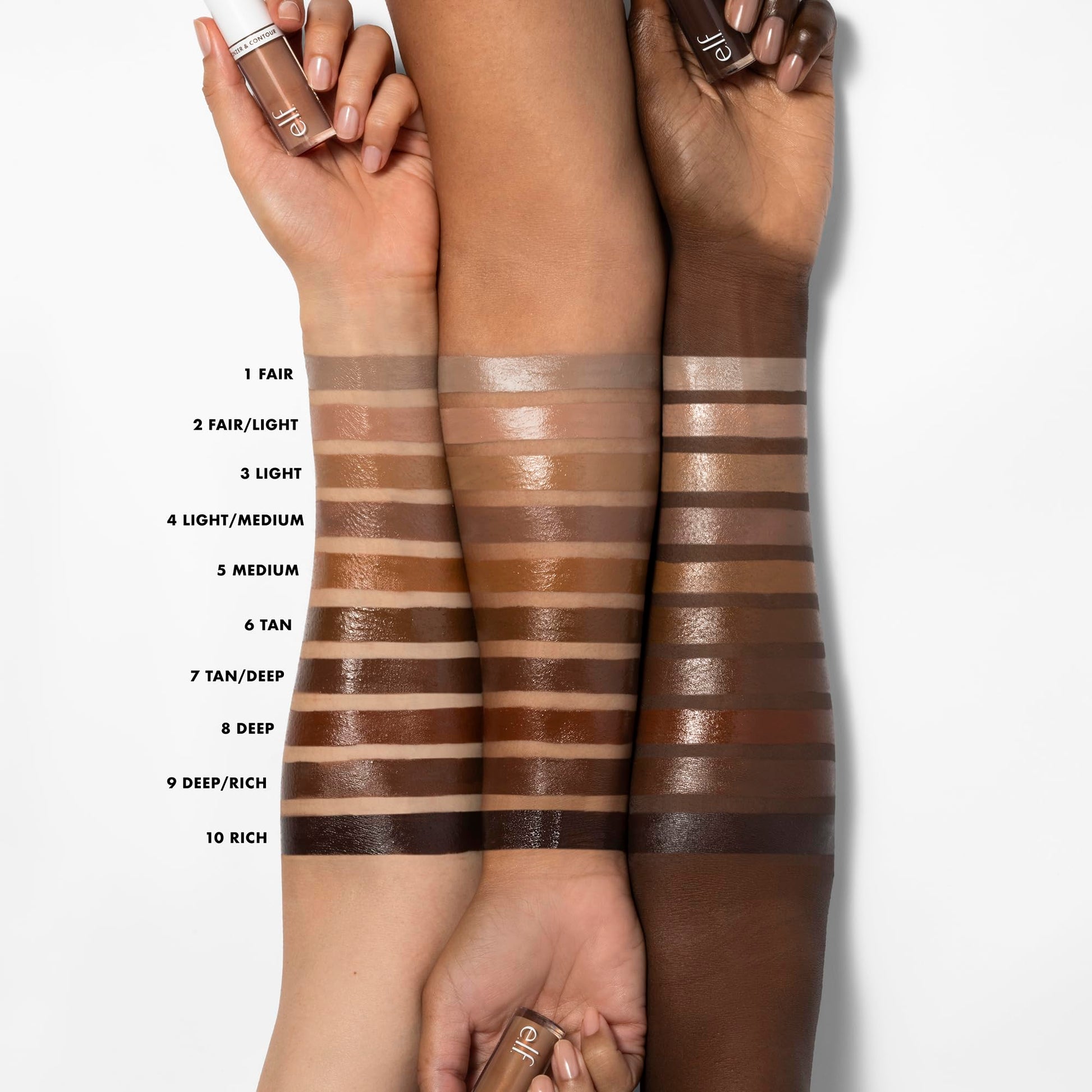 e.l.f. Camo Liquid Bronzer & Contour, Silky Highly Pigmented Formula, Creates a Long-Lasting Bronzed Glow & Natural Look, Vegan & Cruelty-Free, 2 Fair/Light e.l.f.Au supplements