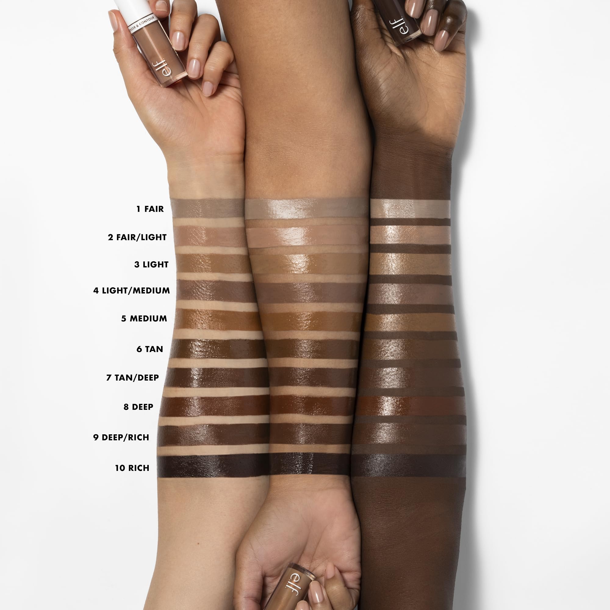 e.l.f. Camo Liquid Bronzer & Contour, Silky Highly Pigmented Formula, Creates a Long-Lasting Bronzed Glow & Natural Look, Vegan & Cruelty-Free, 2 Fair/Light e.l.f.Au supplements
