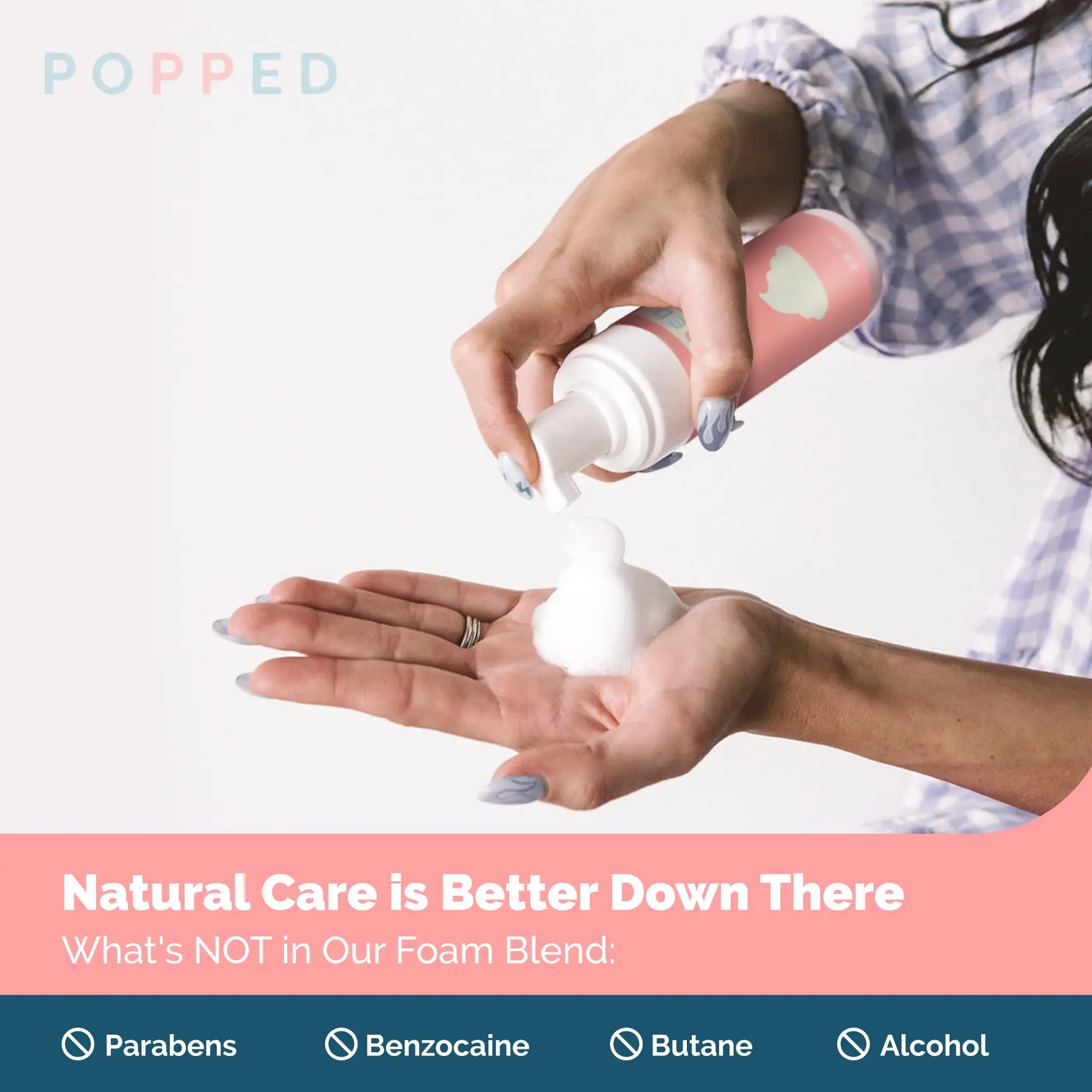 POPPED Witch Hazel Foam with Aloe (5 fl oz) | Perineal Healing Foam for Postpartum Care | Relieves Pain, Hemorrhoids, and Swelling After Birth | Postpartum Essential POPPEDAu supplements