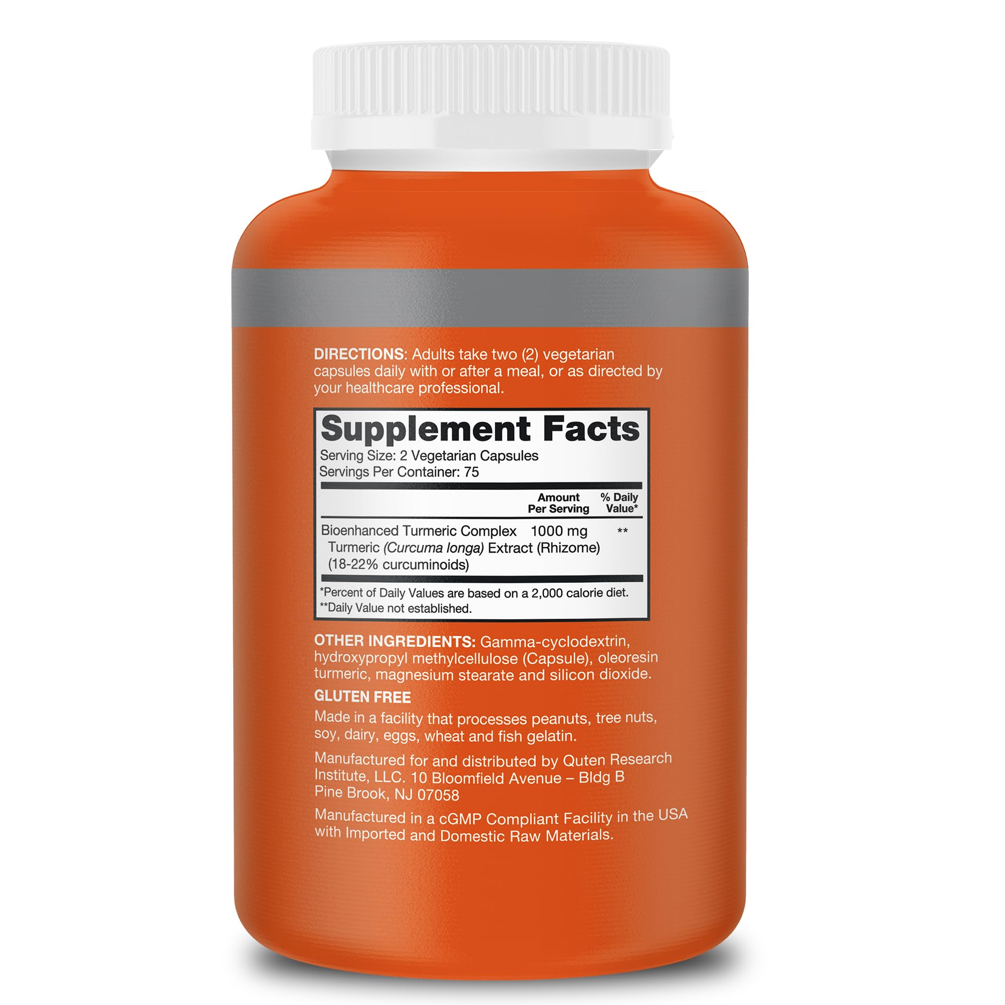Qunol Turmeric Curcumin Supplement, Turmeric 1000mg with Ultra High Absorption QunolUS supplements