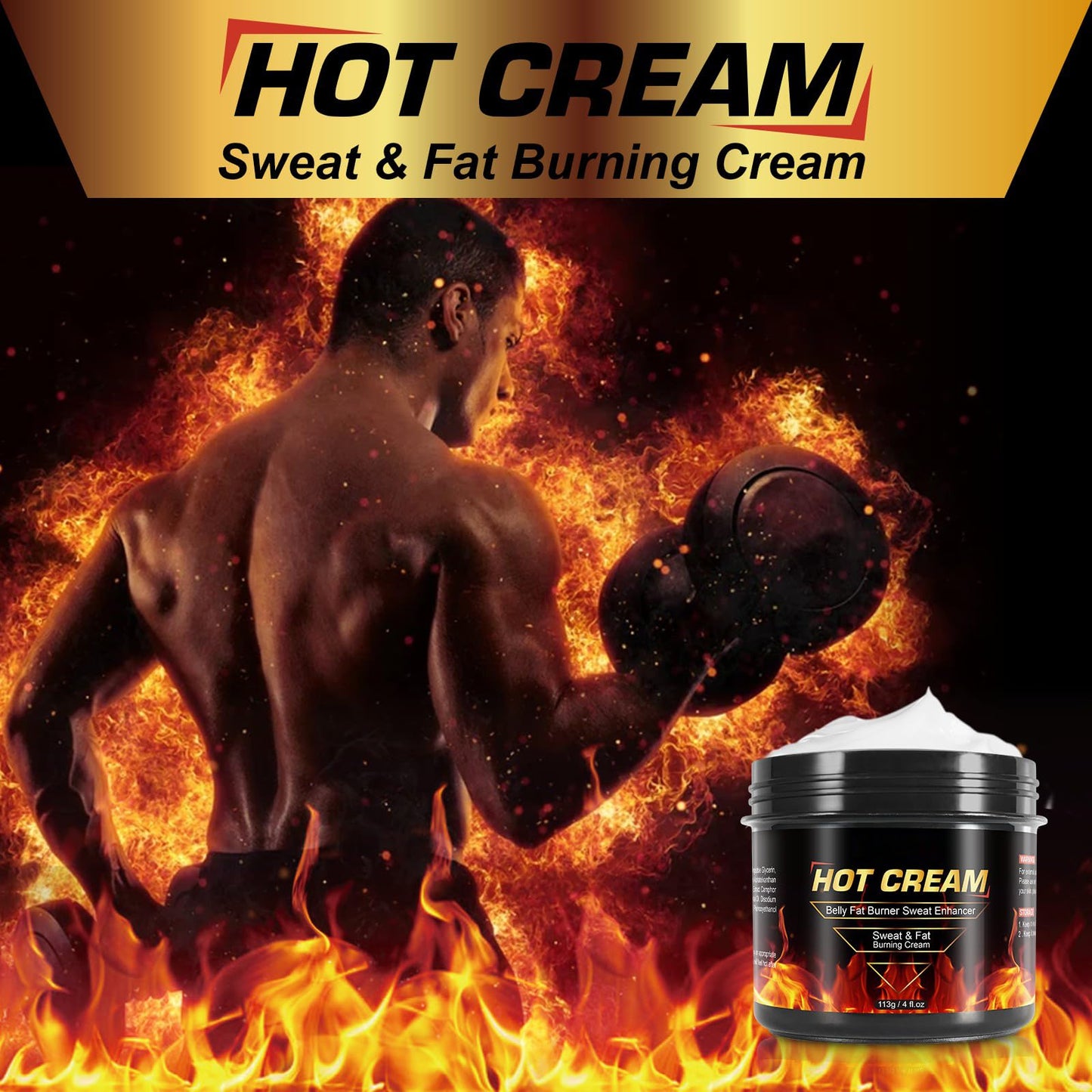 REBODUM Hot Sweat Cream, Fat Burning Cream for Belly Natural Weight Loss Cream Weight Loss REBODUMUS supplements