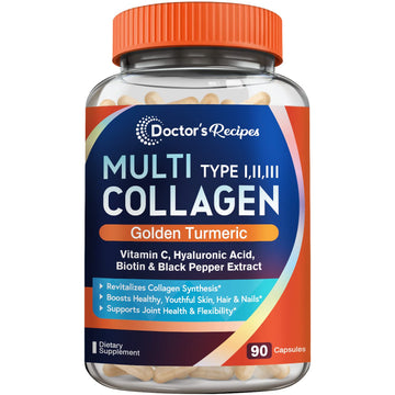 Doctor's Recipes Multi Collagen Complex with Golden Turmeric, Vitamin C, Biotin, Hyaluronic Doctor's RecipesAu supplements