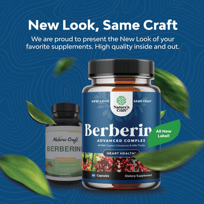 Balancing Berberine Plus 1200mg Per Serving Complex - Antioxidant Berberine with Ceylon Natures CraftUS supplements