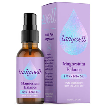 Ladywell Topical Magnesium Oil Spray | Mood, Cycle & Stress Support | PMS, PCOS, Fertility, Menopause, Hormone Balance, Cramps | Pure Magnesium Chloride, Science-Backed | Rapid Skin Absorption LadywellAu supplements