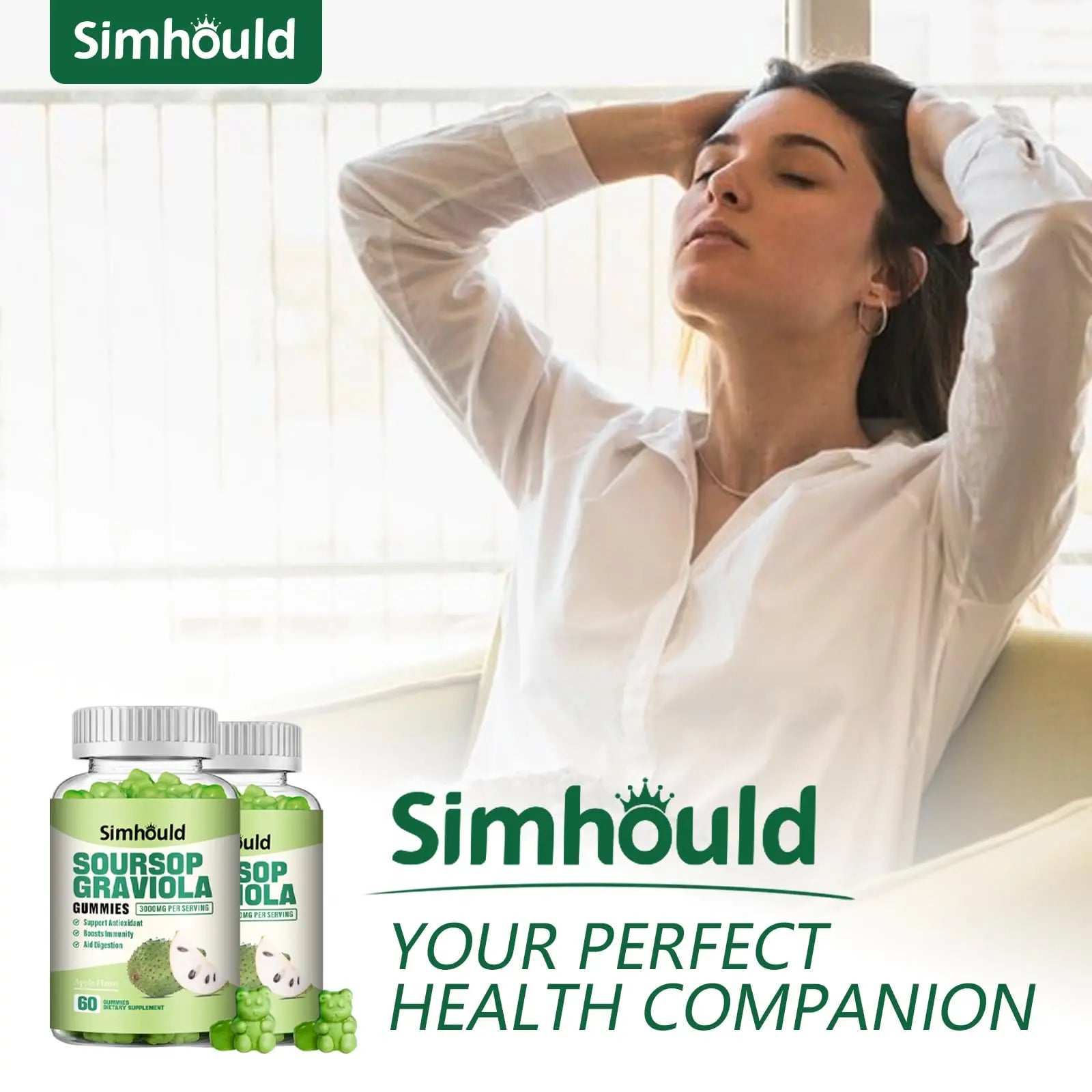 Simhould 1 Pack Soursop Graviola Gummies SimhouldAu supplements