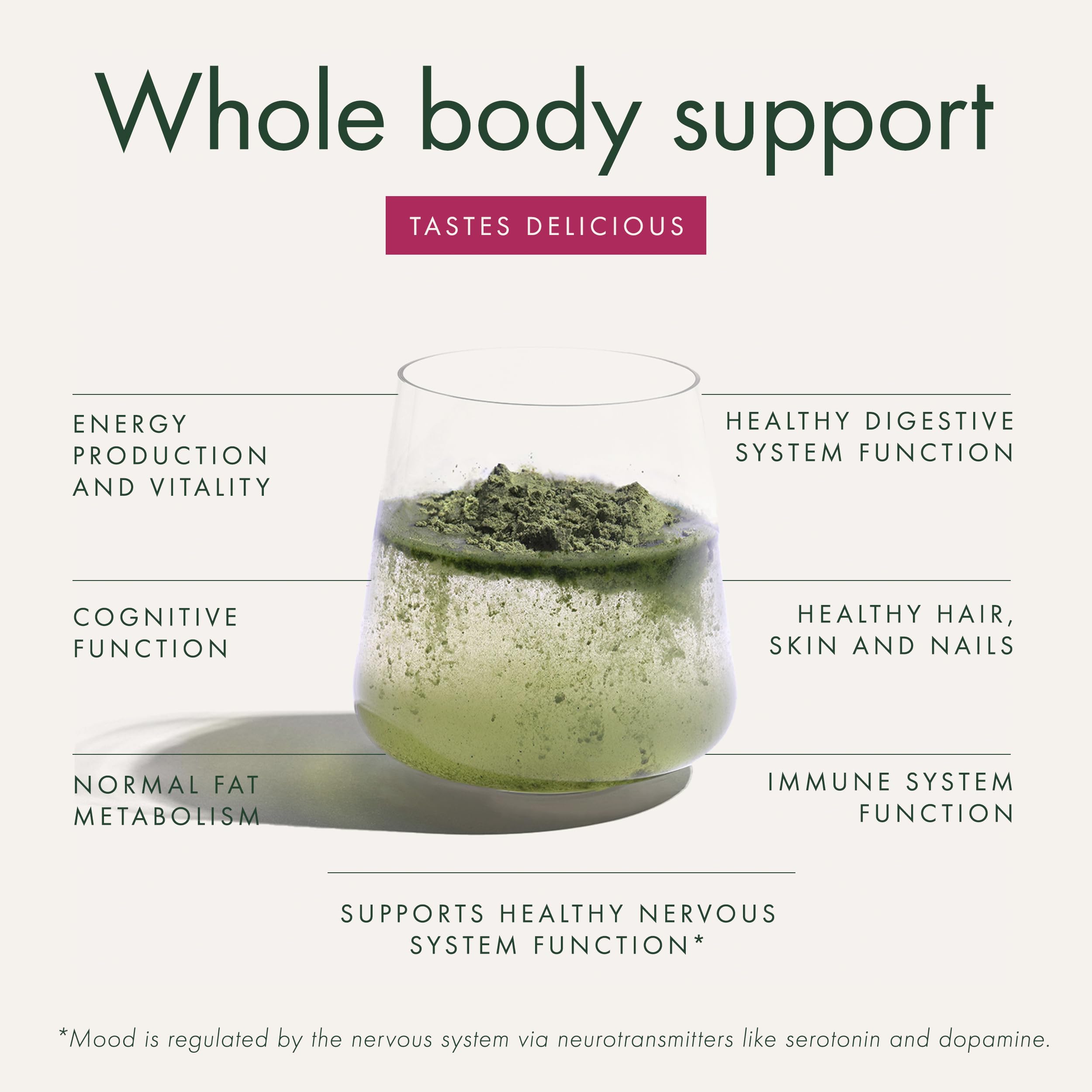 WelleCo The Super Elixir Daily Greens Powder, Probiotic Drink Mix with Whole Foods, Gluten Free, Vegan Gut Health Powder, Energy, Immunity, Healthy Skin, Hair & Nails (300g, Mixed Berry) WelleCoAu supplements