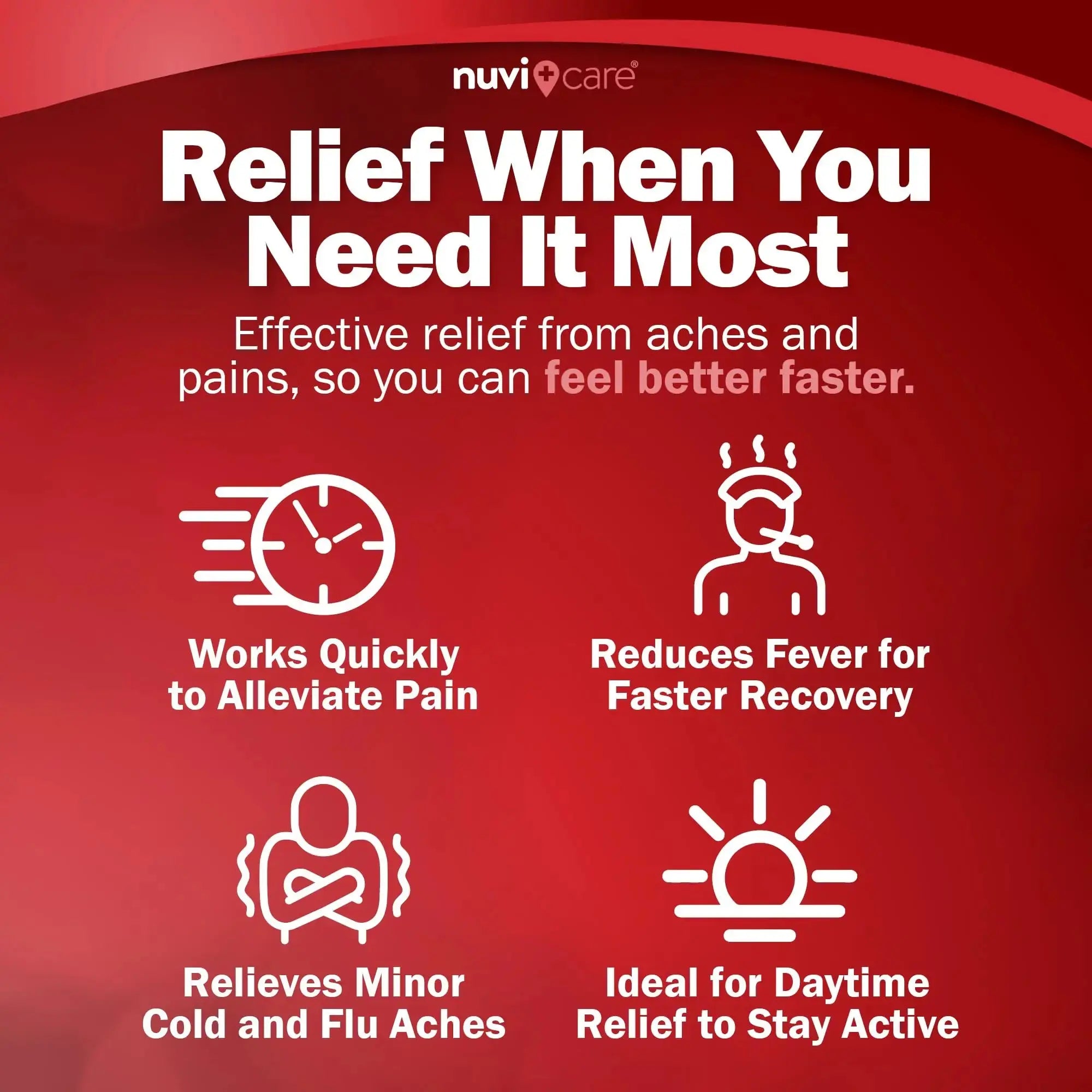 NUVICARE Acetaminophen 500mg Extra Strength Pain Relief - Compare to Tylenol Extra Strength Pain Reliever & Fever Reducer - 500mg Tablets for Adults for Headaches (100 Caplets) NUVICAREAu supplements