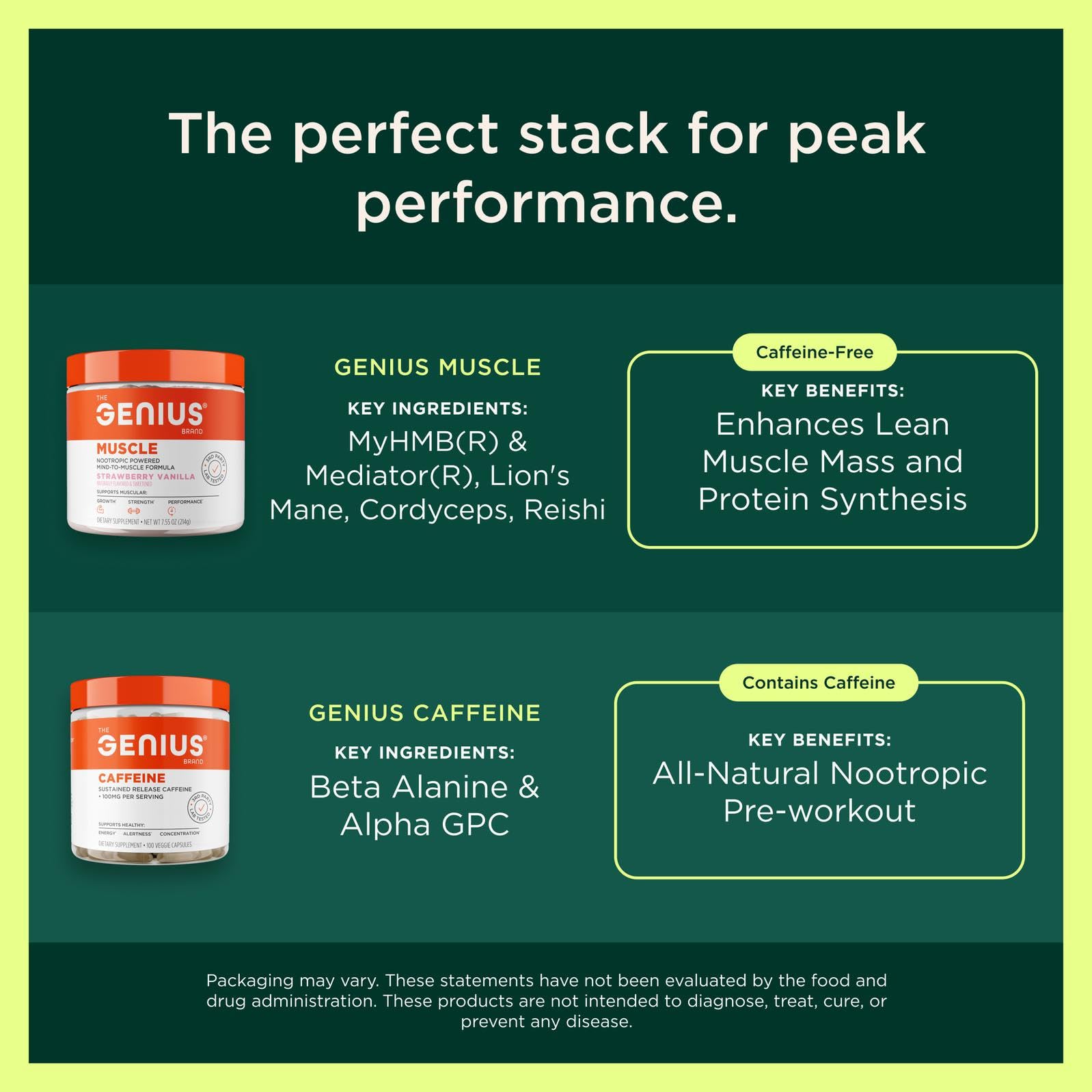 The Genius Brand Protein Powder - Chocolate + Adaptogenic Mushroom Blend - Plant-Based Protein with Reishi, Cordyceps & Lion’s Mane - Daily Muscle Recovery & Immune Support - 20 Servings The Genius BrandUS supplements