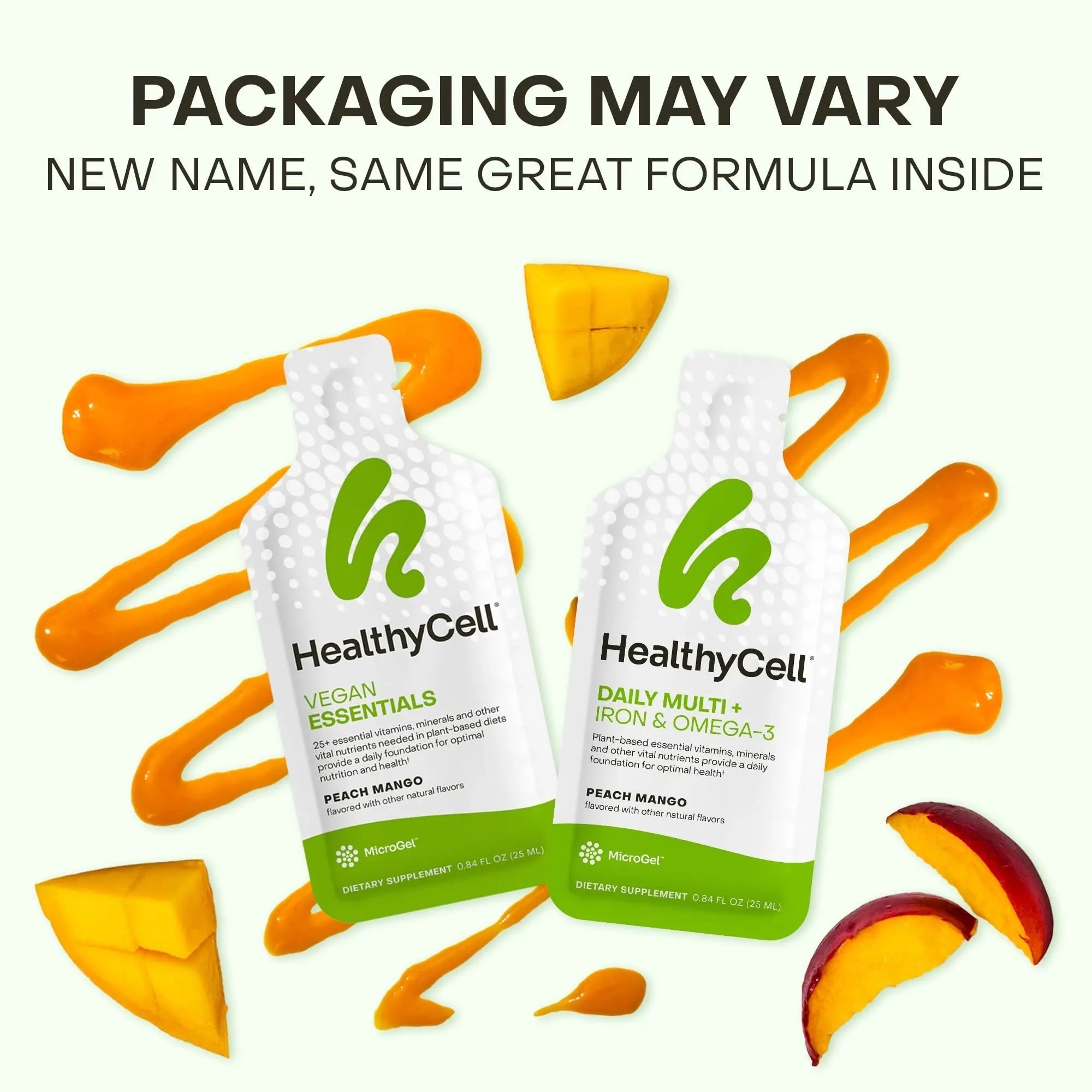 Healthycell Vegan Daily Multivitamin Liquid Supplement with Iron and Omega-3, 25+ Essential Vitamins, Minerals & Nutrients for Brain HealthycellAu supplements