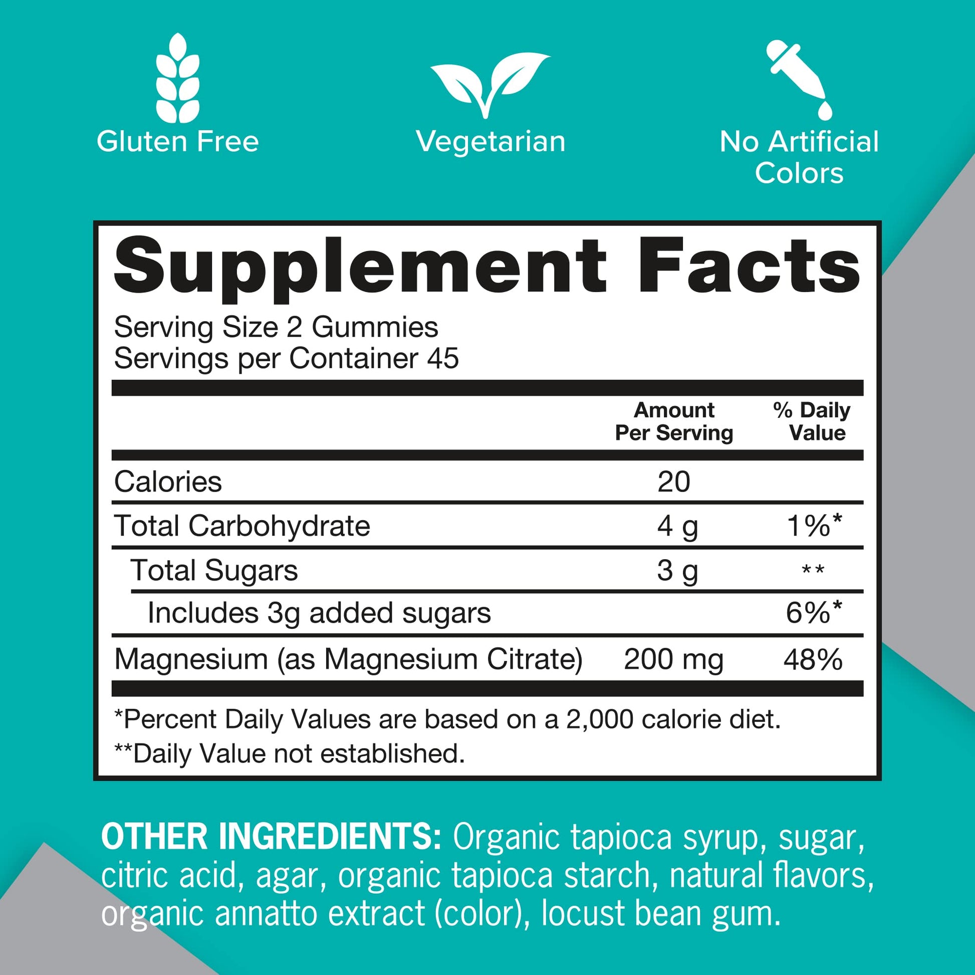 Qunol Magnesium Gummies for Adults, 200mg Elemental Magnesium (from 1,750mg Magnesium Citrate), High Absorption Magnesium Supplement, Supports Nerve, Bone and Muscle Health, Vegetarian, 90 Count QunolAu supplements