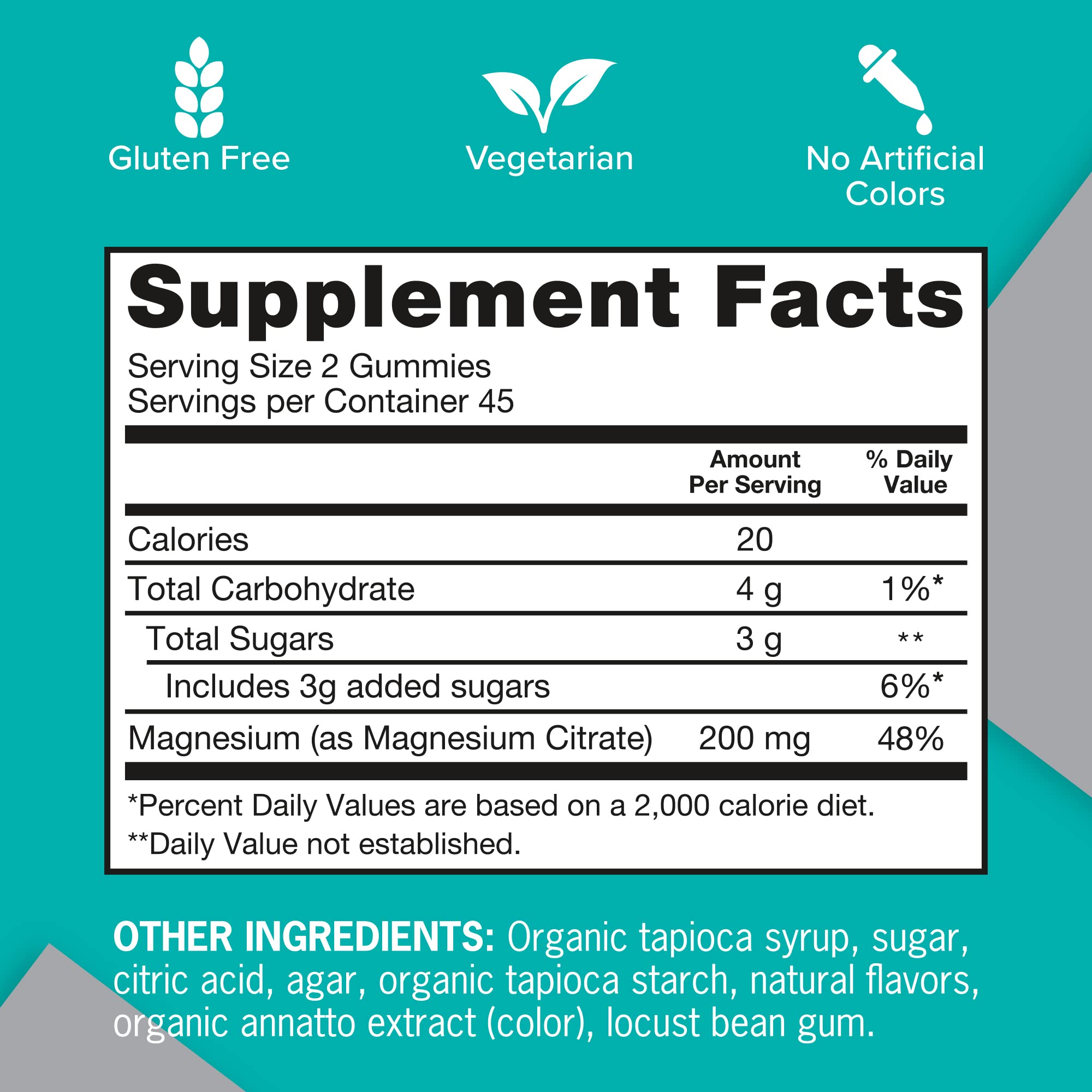 Qunol Magnesium Gummies for Adults, 200mg Elemental Magnesium (from 1,750mg Magnesium Citrate), High Absorption Magnesium Supplement, Supports Nerve, Bone and Muscle Health, Vegetarian, 90 Count QunolAu supplements