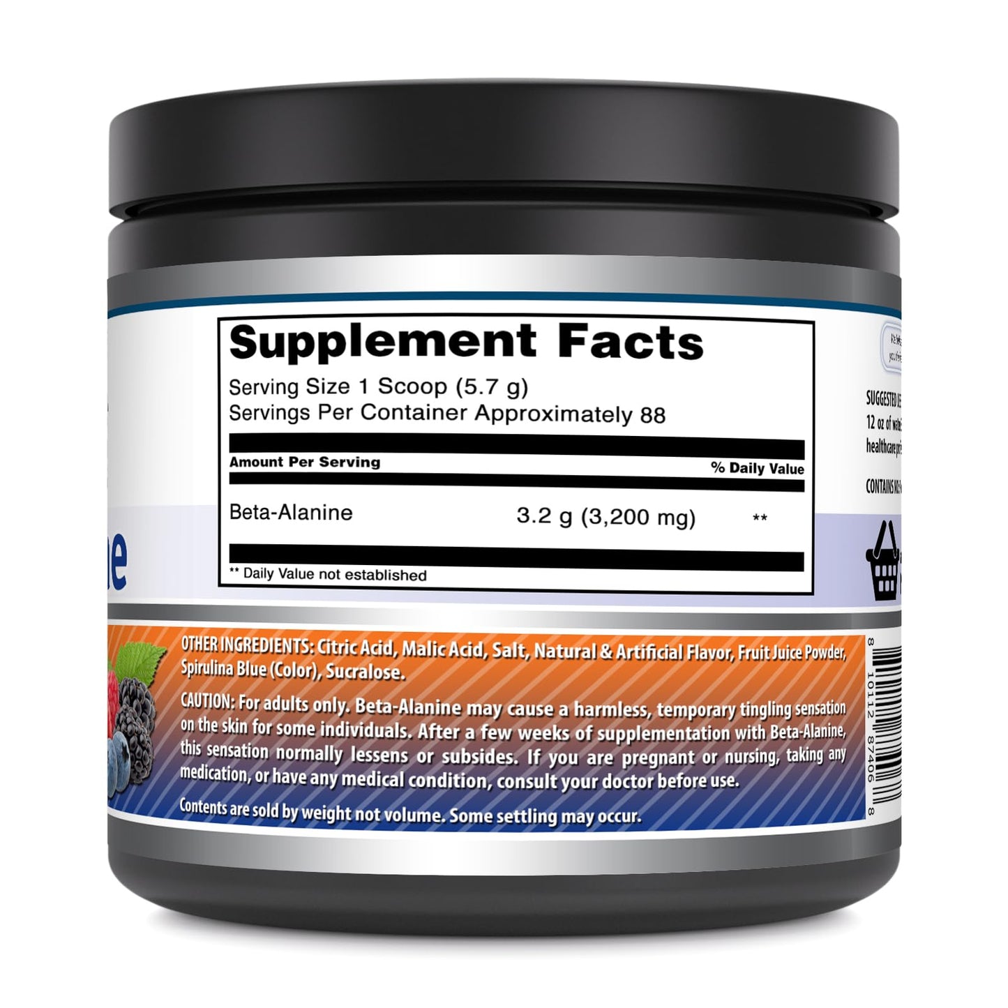 Amazing Formulas Beta Alanine 500 Grams (1.1 Lb) Powder Supplement | Wild Berry Flavor Amazing NutritionUS supplements