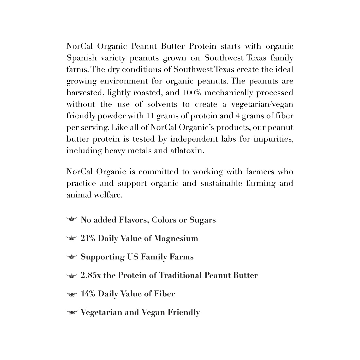 Norcal Organic Peanut Butter Protein Powder - 2lb | Vegan, Low-Cal, 11g Protein NorCal OrganicUS supplements